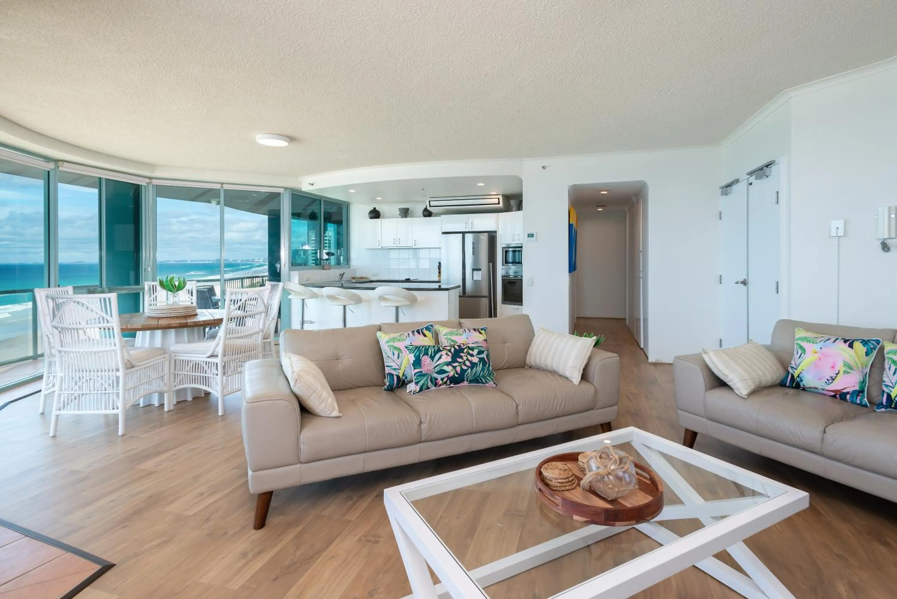 Living room in The Waterford on Main Beach