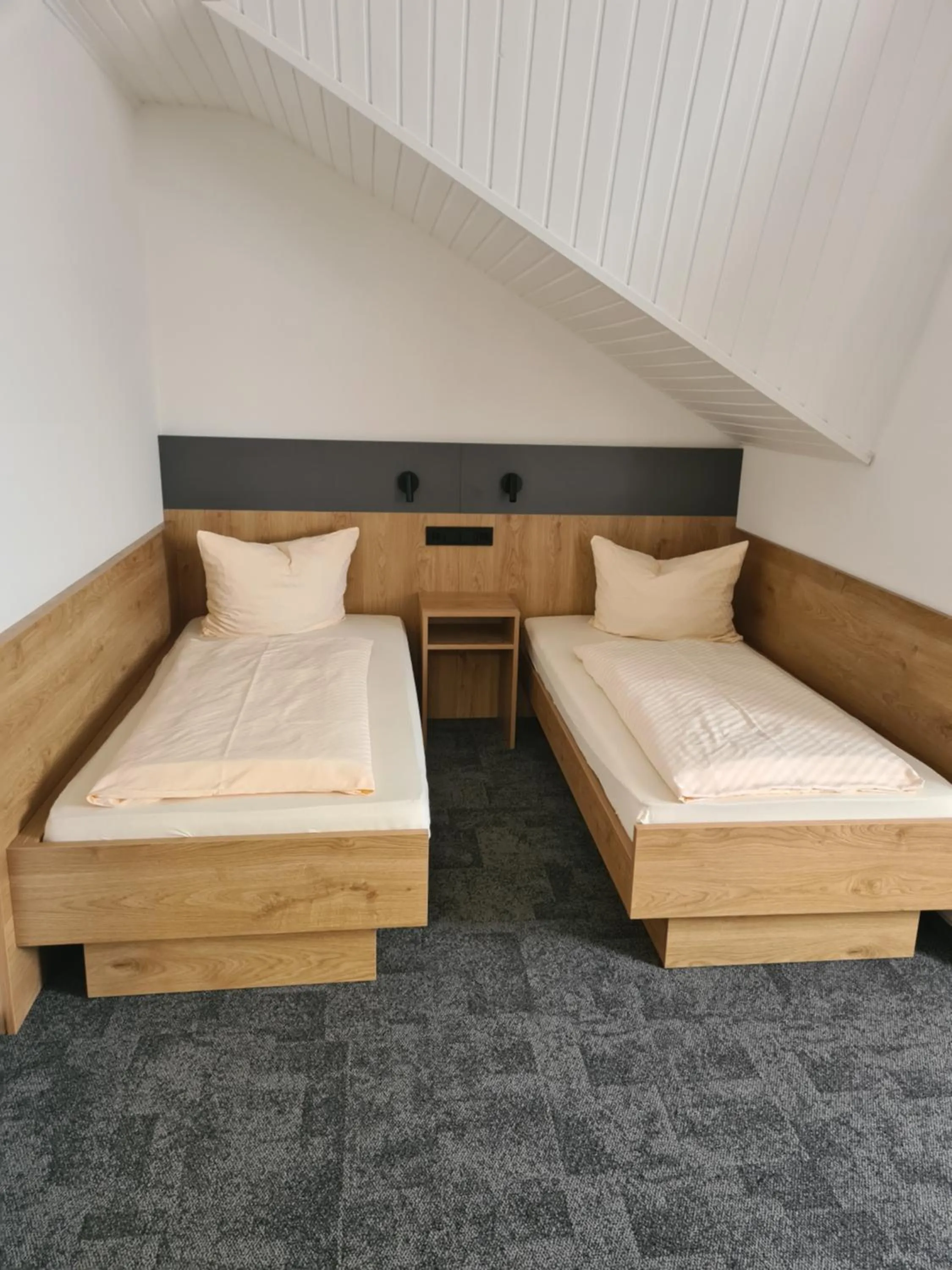 Bed in Gästehaus Weber