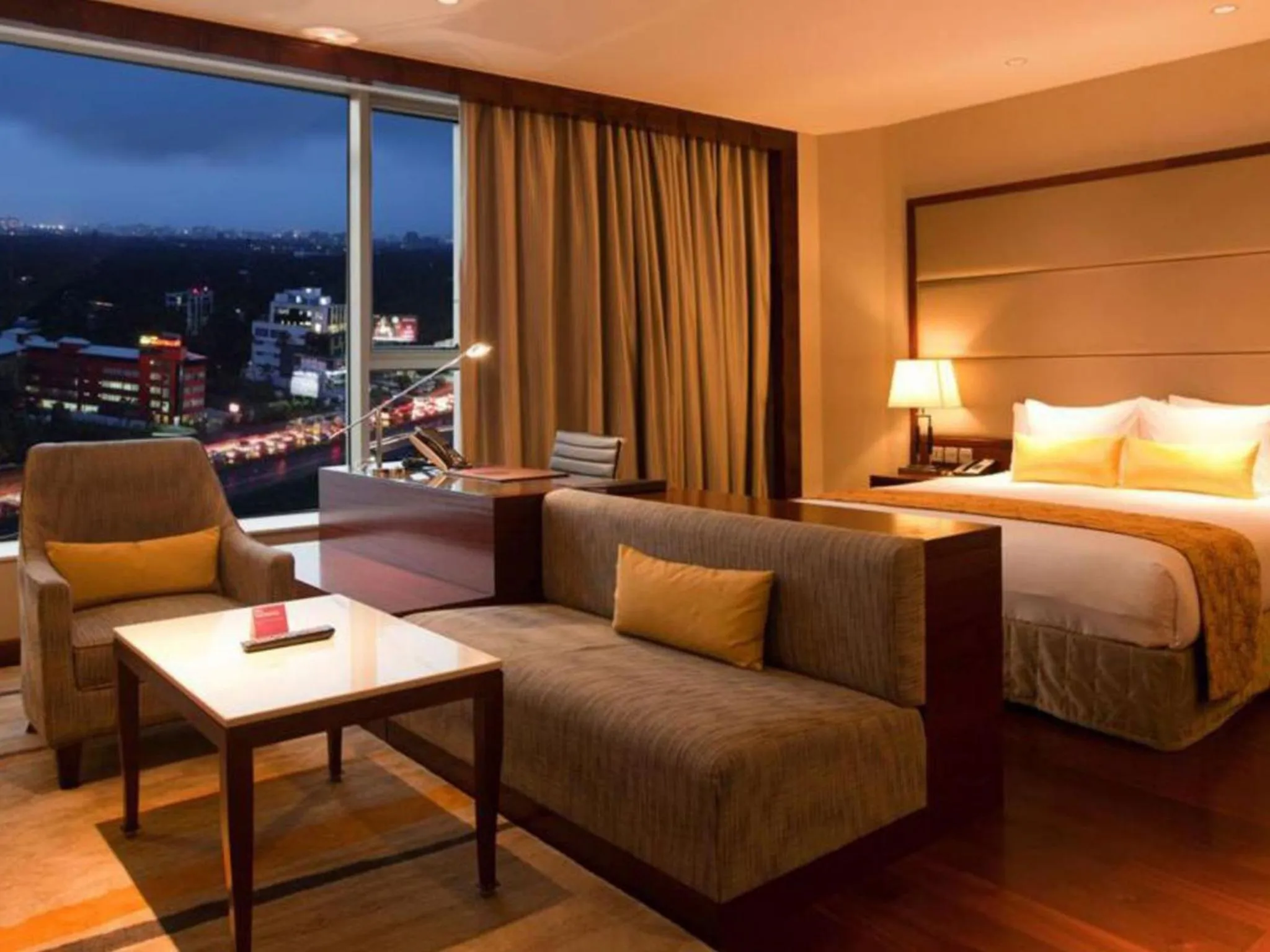 Night, Bed in Crowne Plaza Kochi by IHG