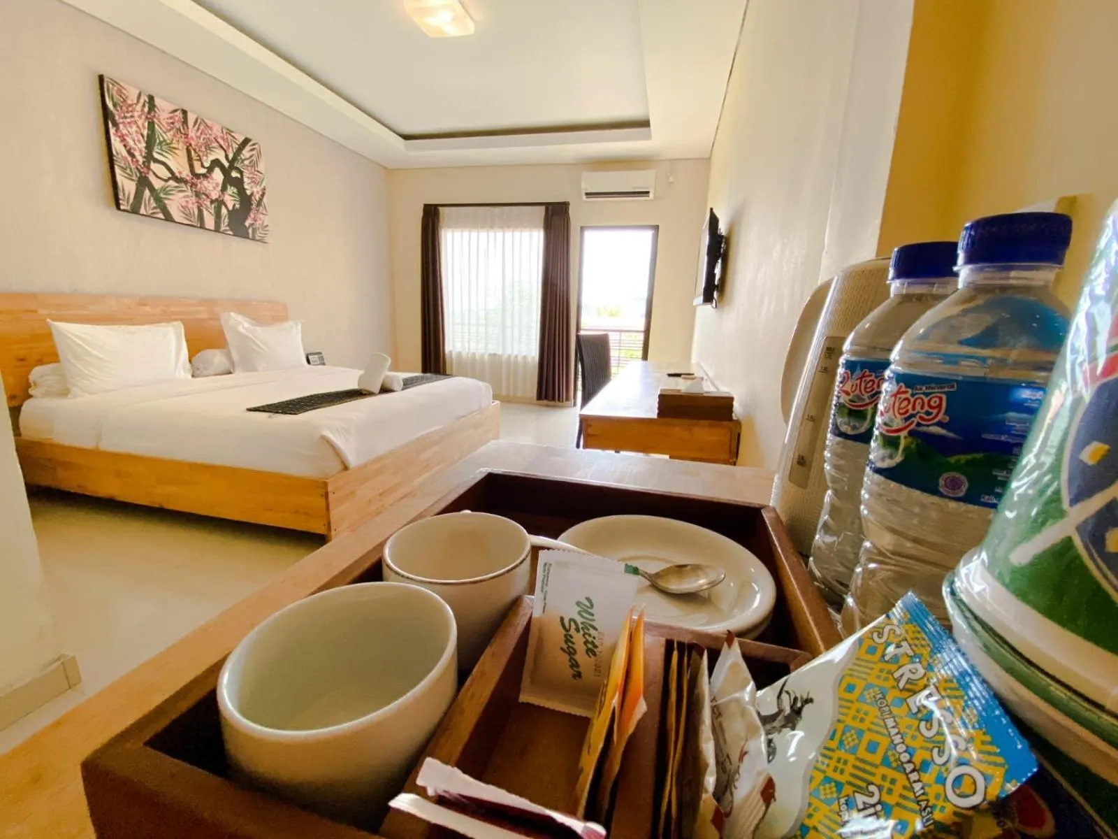 Bed in Exotic Komodo Hotel