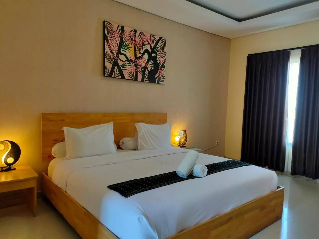 Bed in Exotic Komodo Hotel