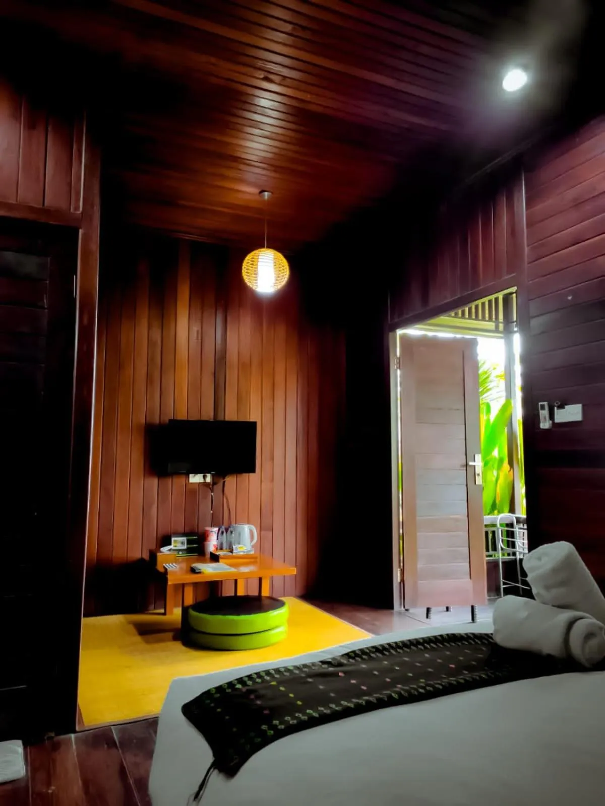 Bed in Exotic Komodo Hotel