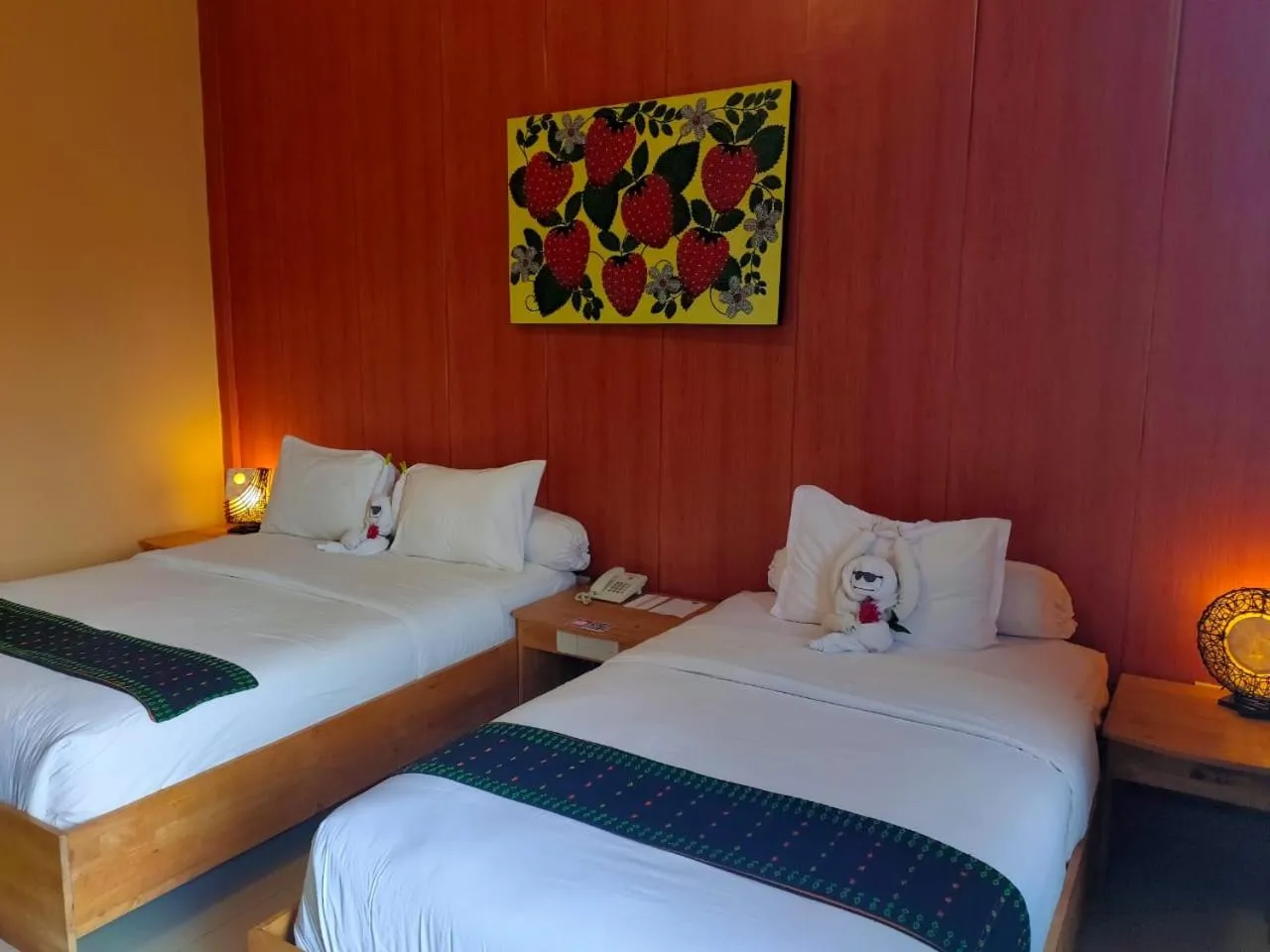 Bed in Exotic Komodo Hotel