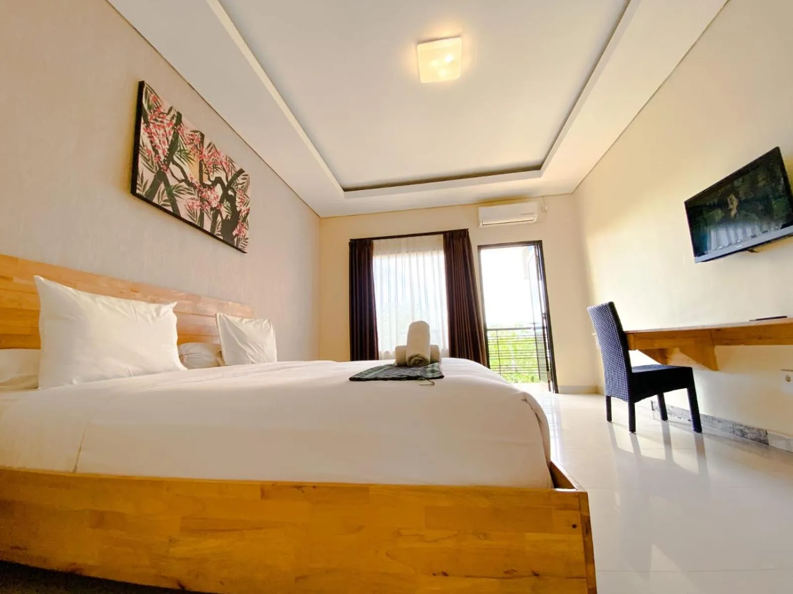 Bed in Exotic Komodo Hotel