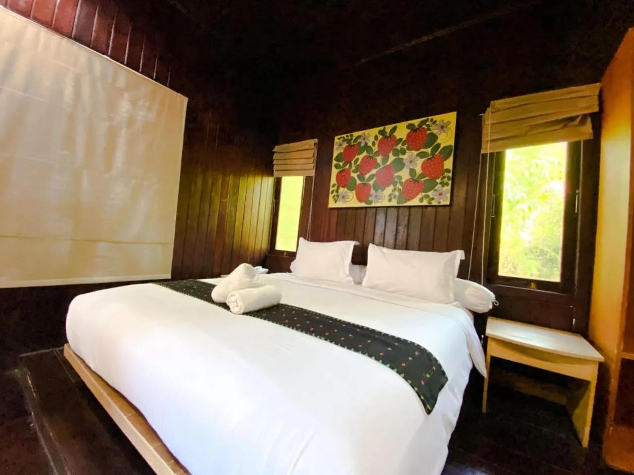 Bed in Exotic Komodo Hotel