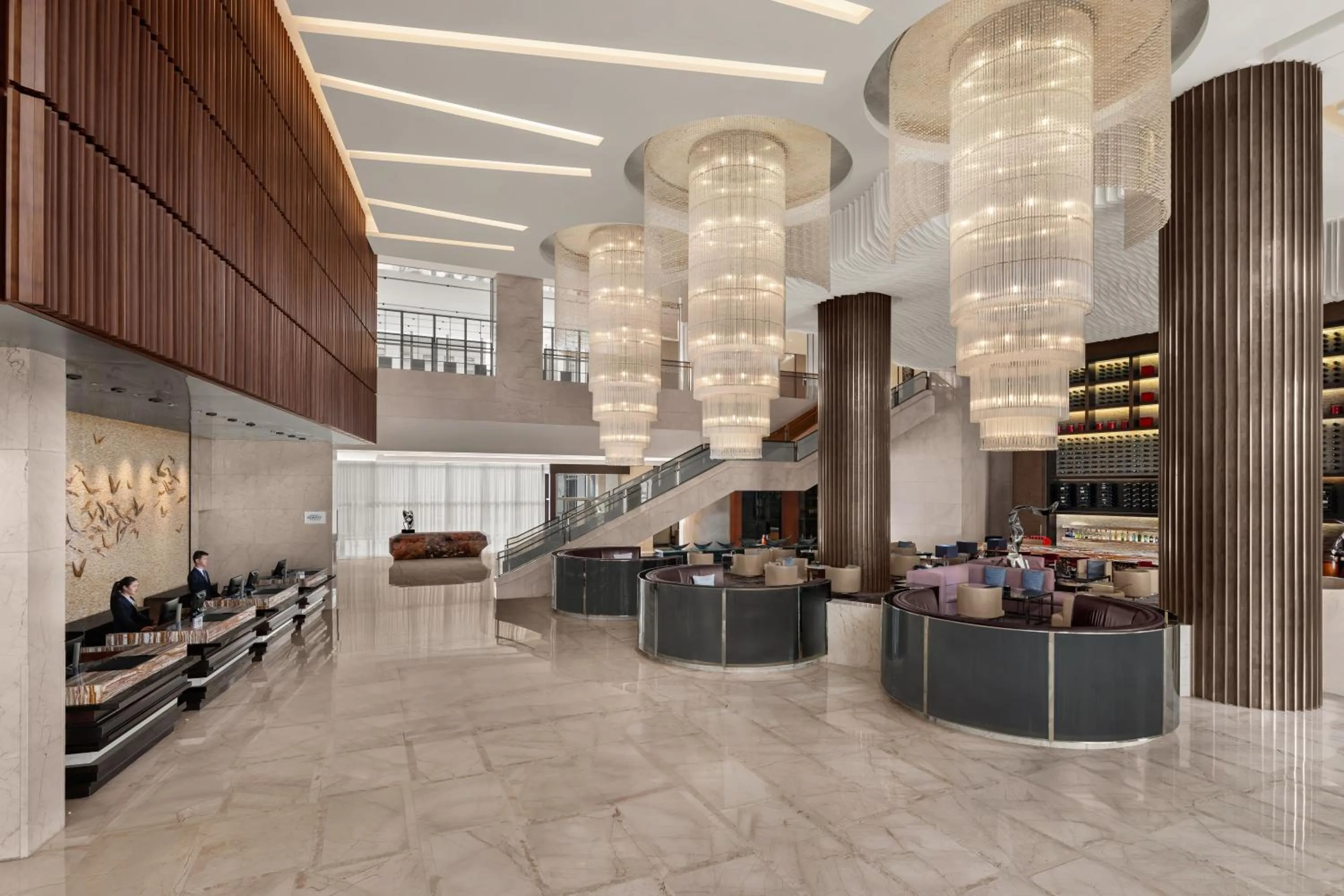 Lobby or reception in Shanghai Marriott Hotel Pudong East - Only a 20 minute drive from Disney