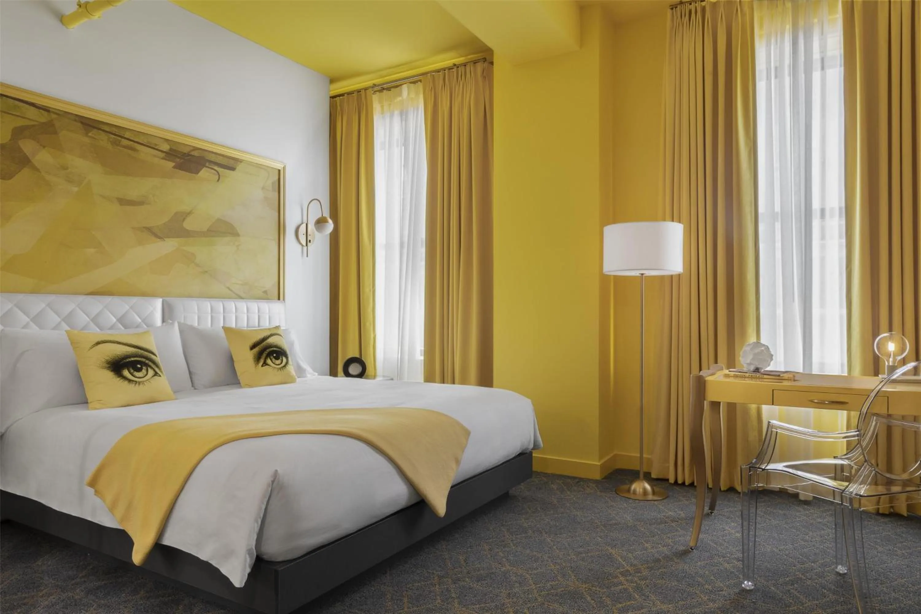 Bed in Angad Arts Hotel St Louis, Tapestry Collection by Hilton