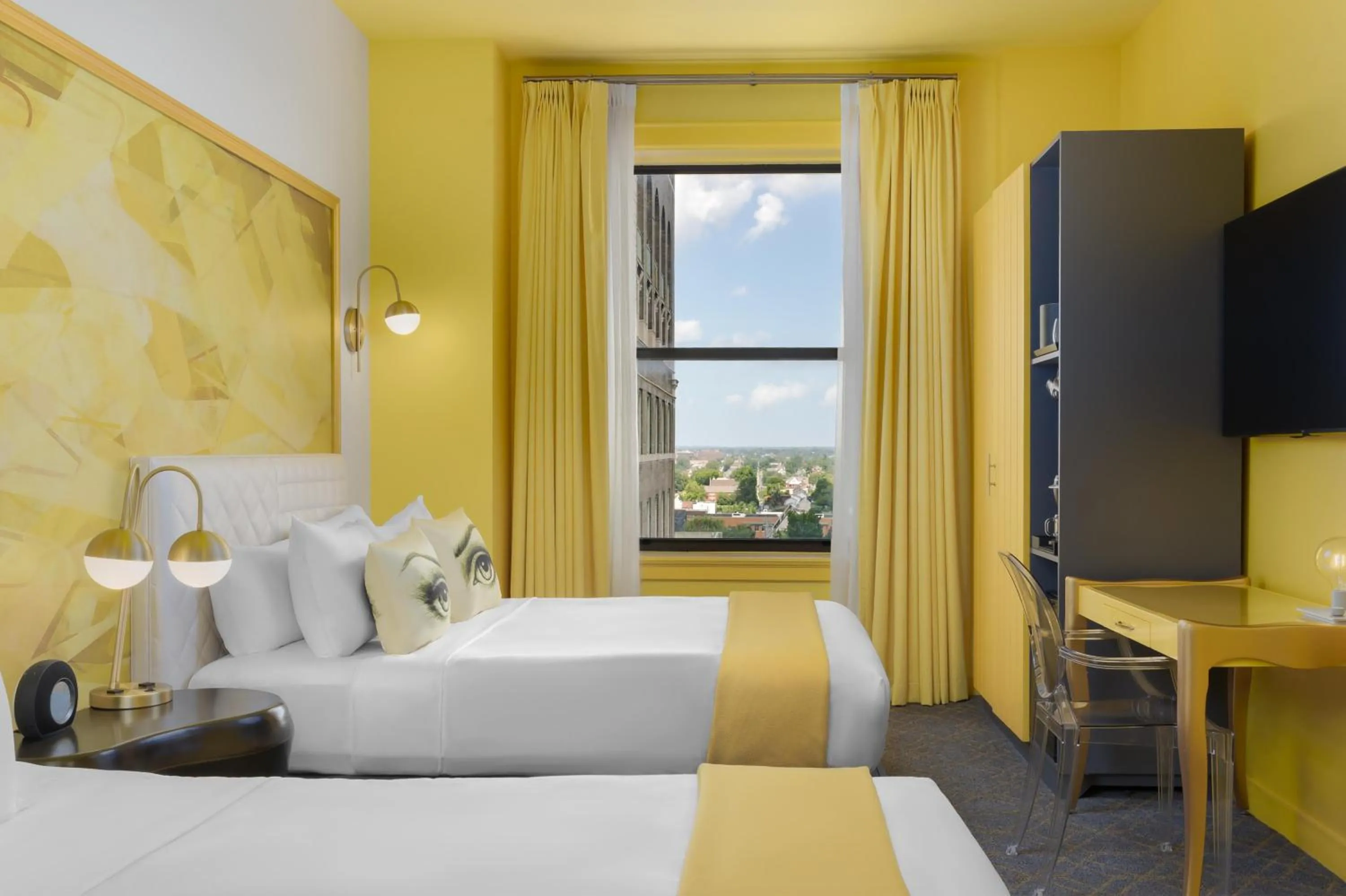 Bed in Angad Arts Hotel St Louis, Tapestry Collection by Hilton