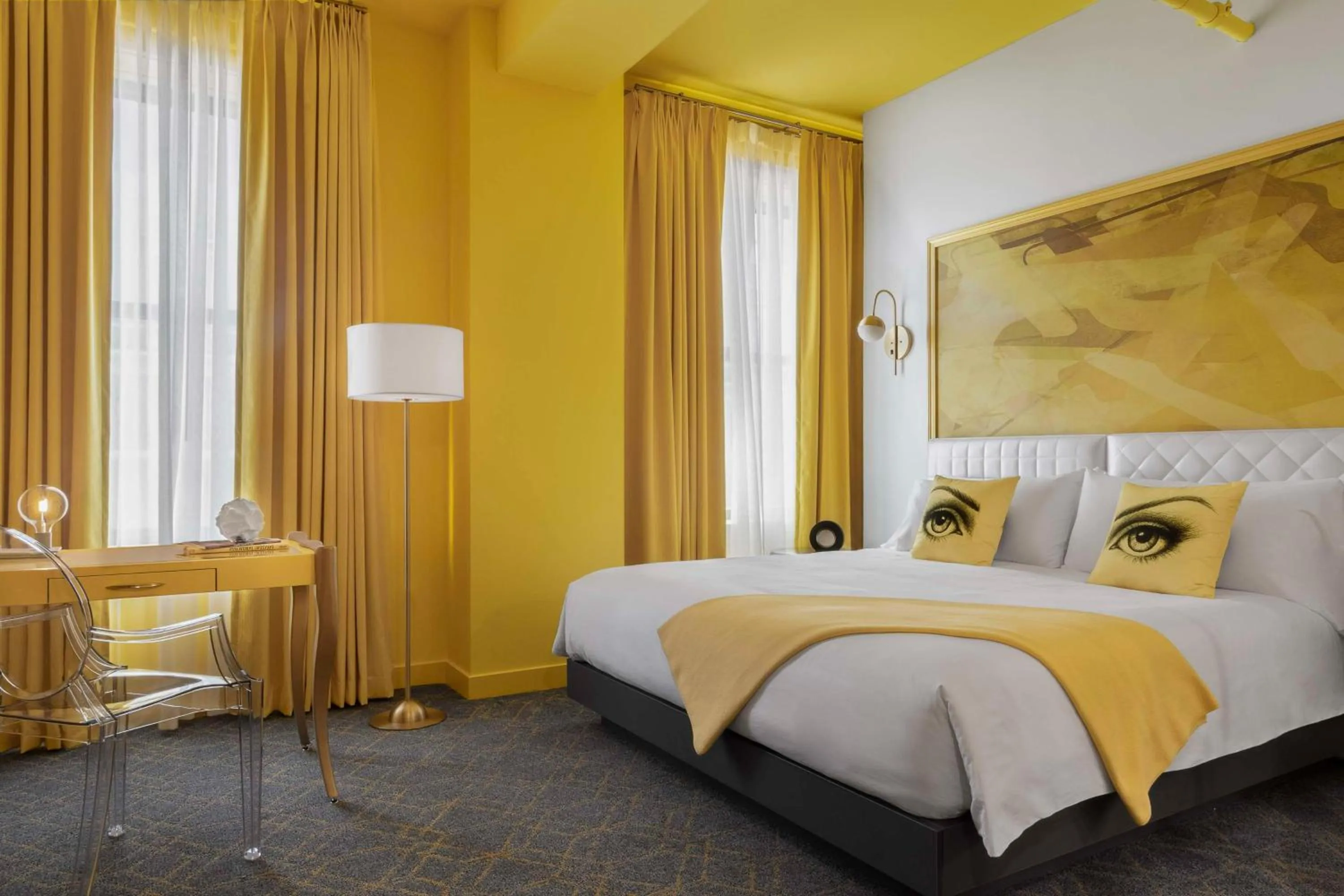 Bed in Angad Arts Hotel St Louis, Tapestry Collection by Hilton