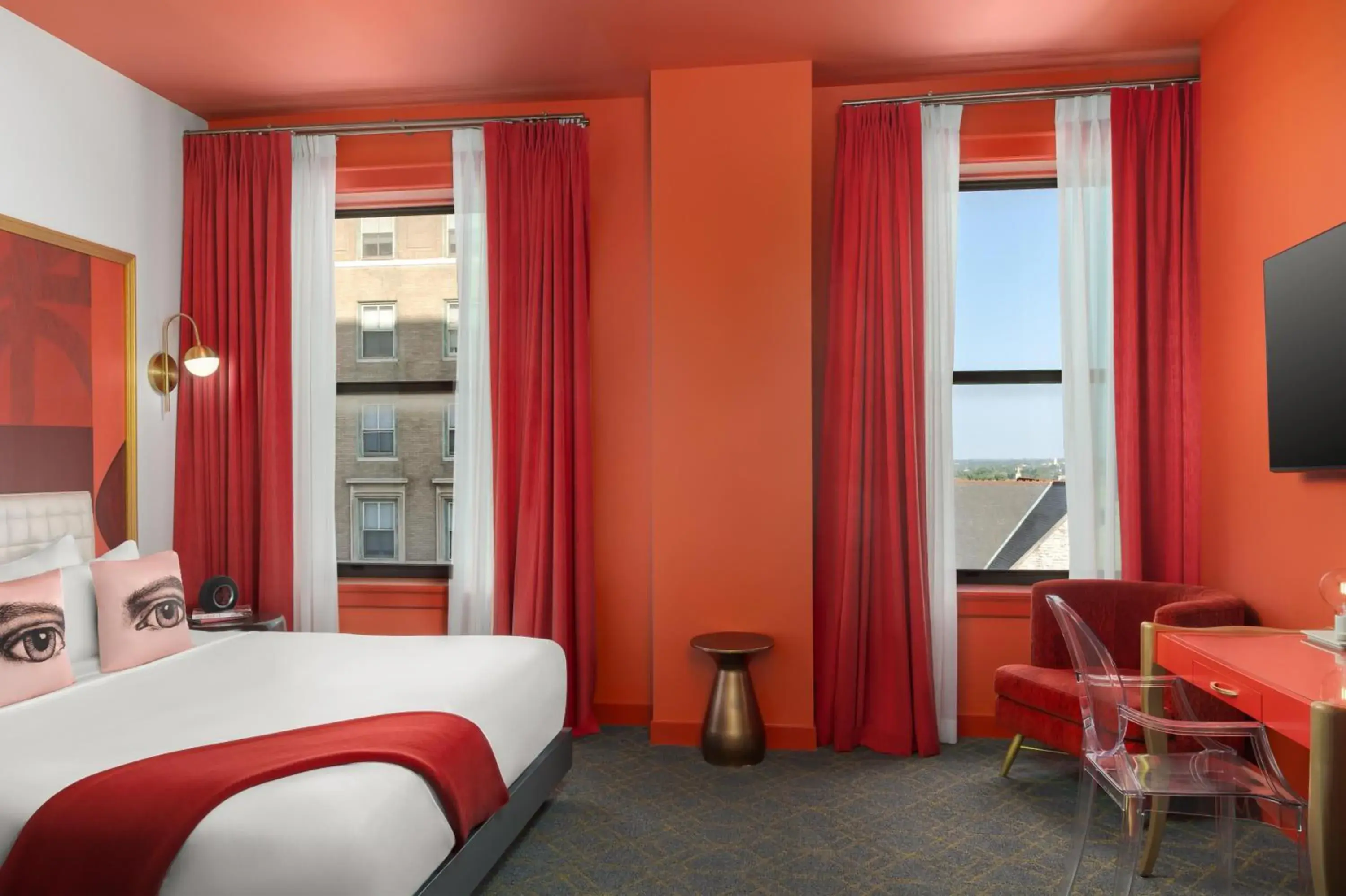 Bed in Angad Arts Hotel St Louis, Tapestry Collection by Hilton Bed in Angad Arts Hotel St Louis, Tapestry Collection by Hilton