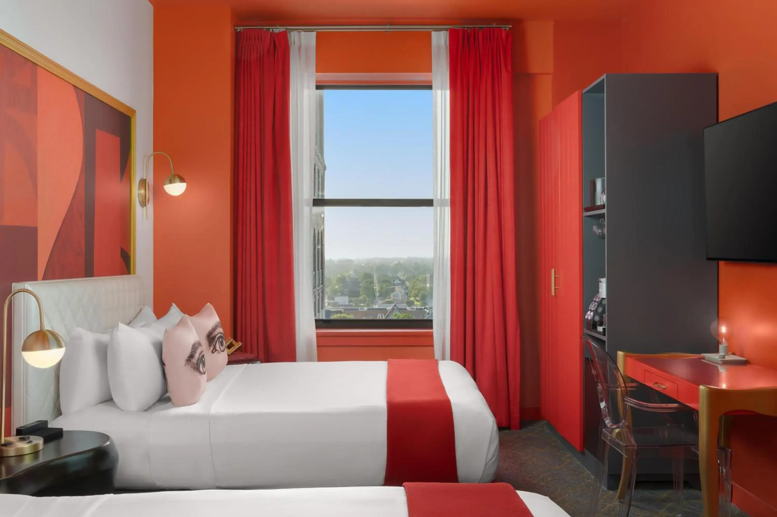 Bed in Angad Arts Hotel St Louis, Tapestry Collection by Hilton Bed in Angad Arts Hotel St Louis, Tapestry Collection by Hilton