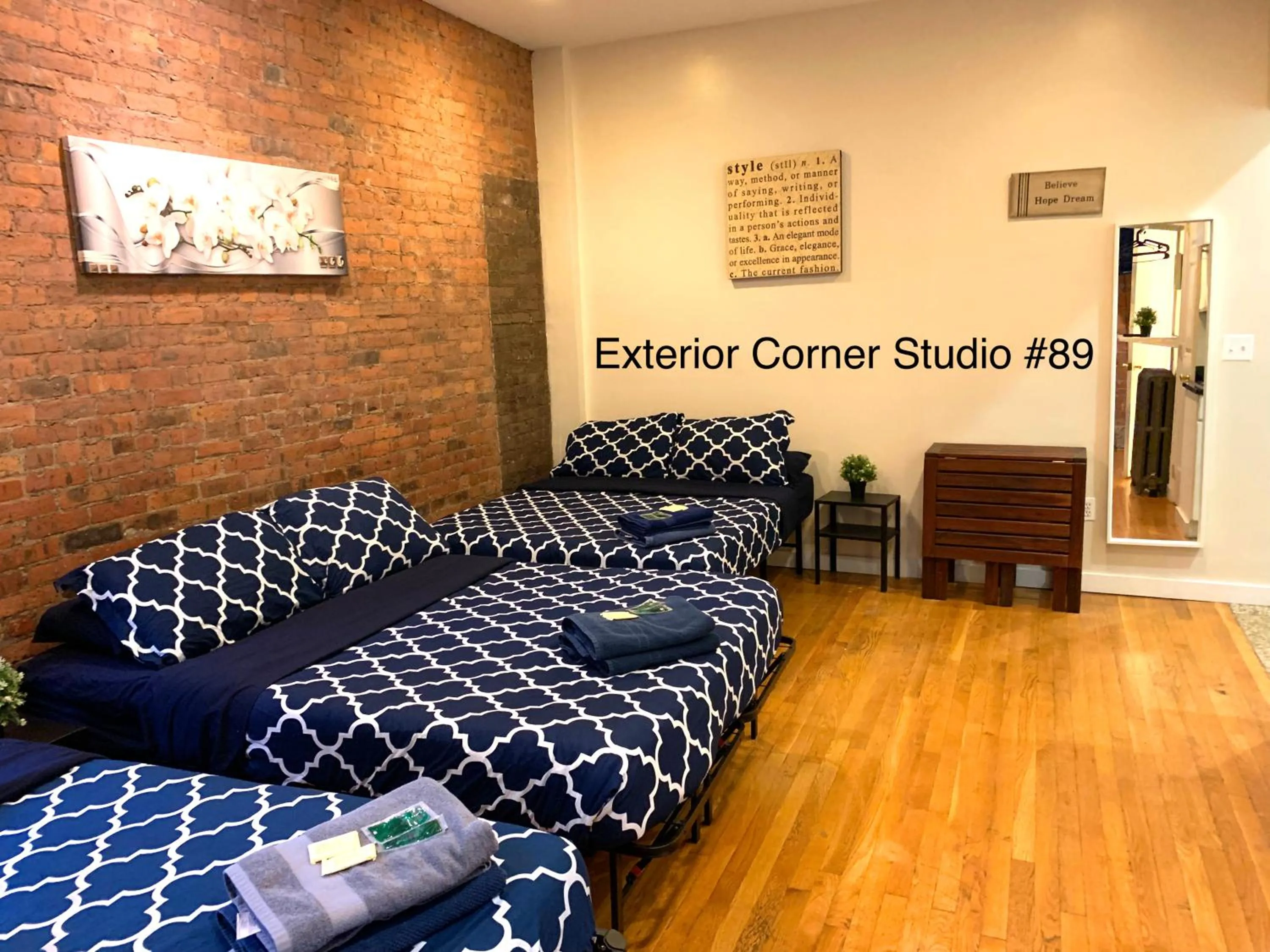 Bed in NYC Empire Apartments