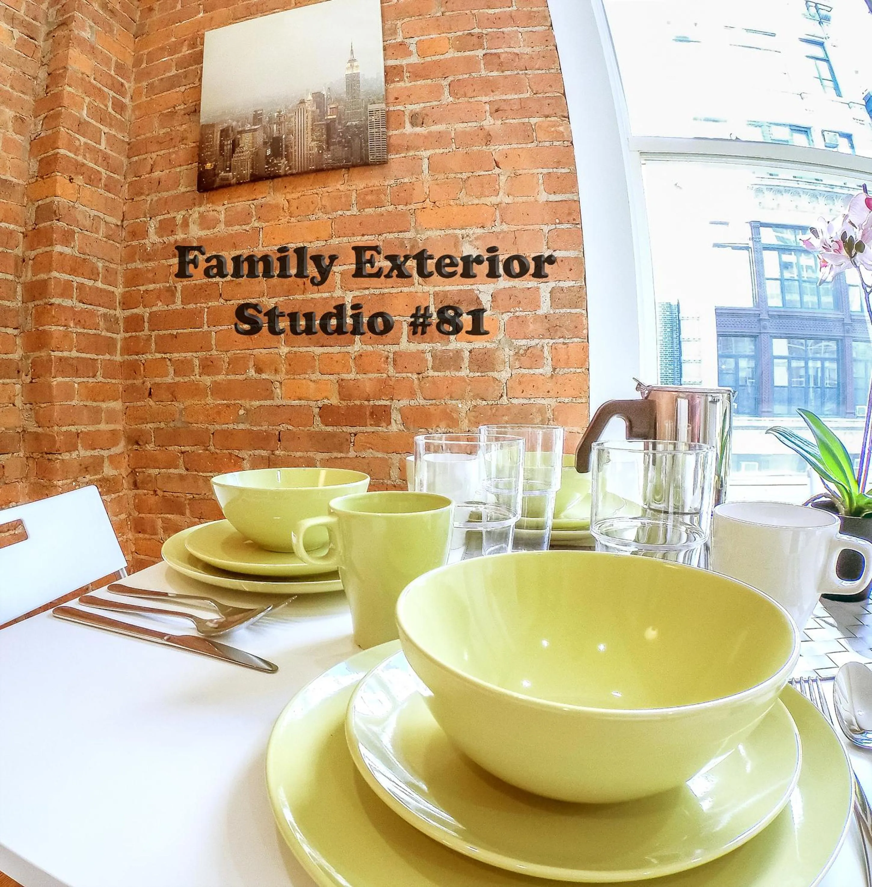 Dining area in NYC Empire Apartments