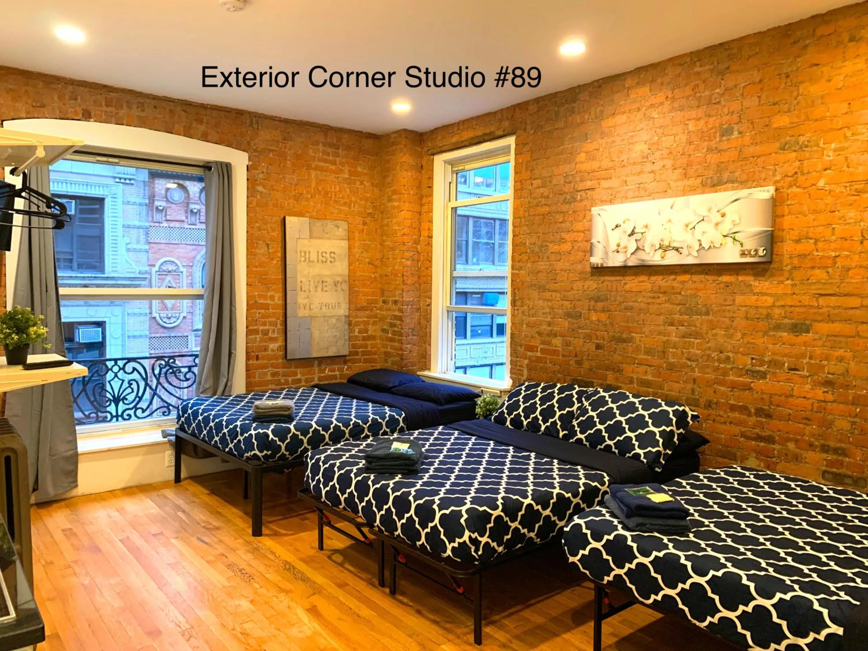 Bed in NYC Empire Apartments