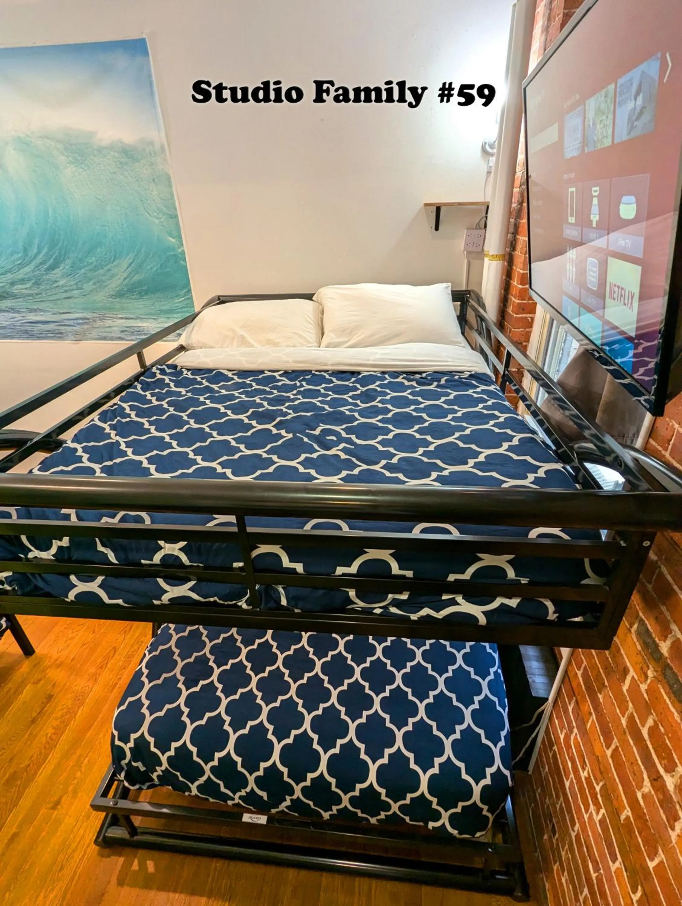 Bed in NYC Empire Apartments