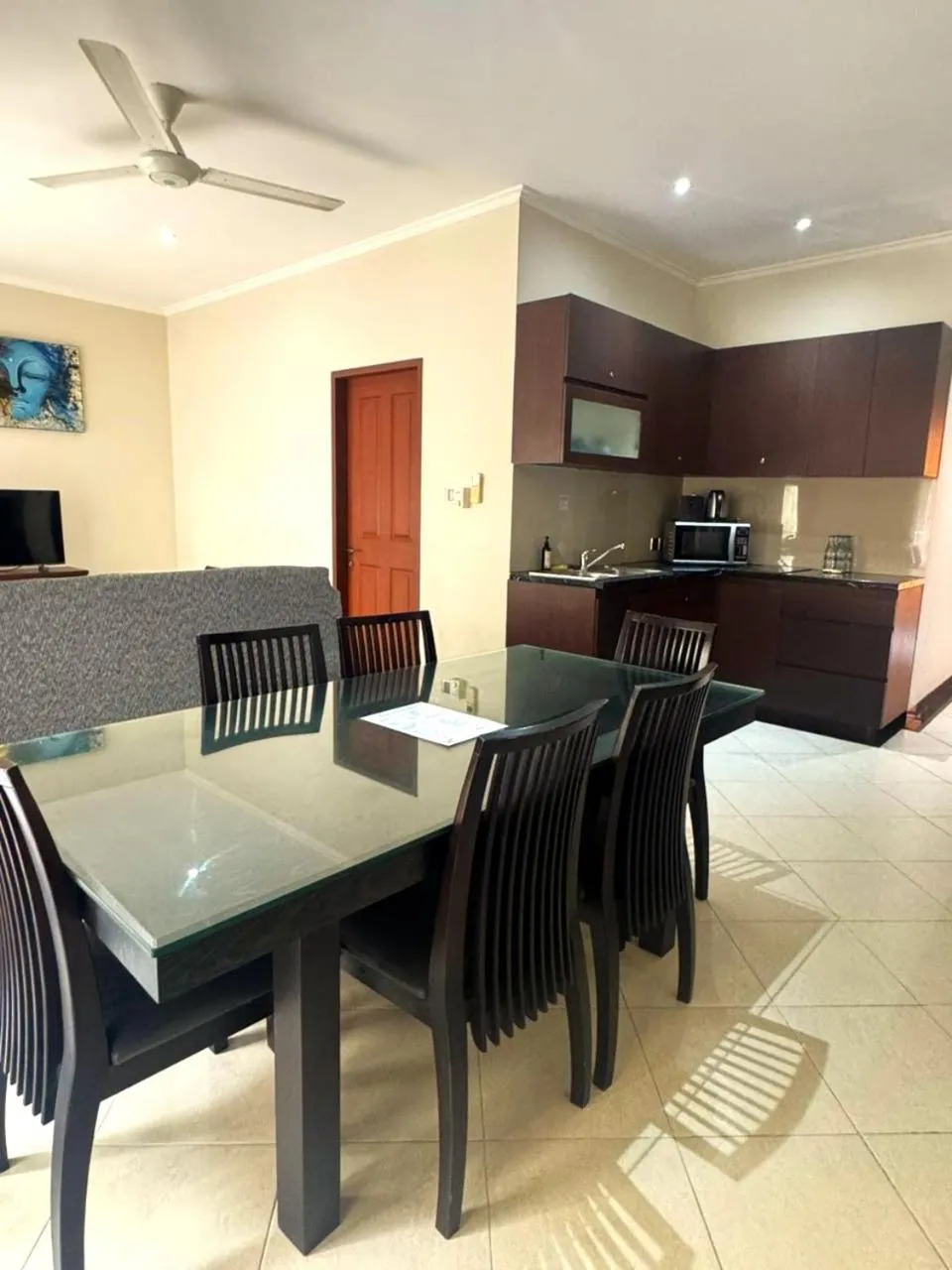 Dining area in Kuta Town House Apartments