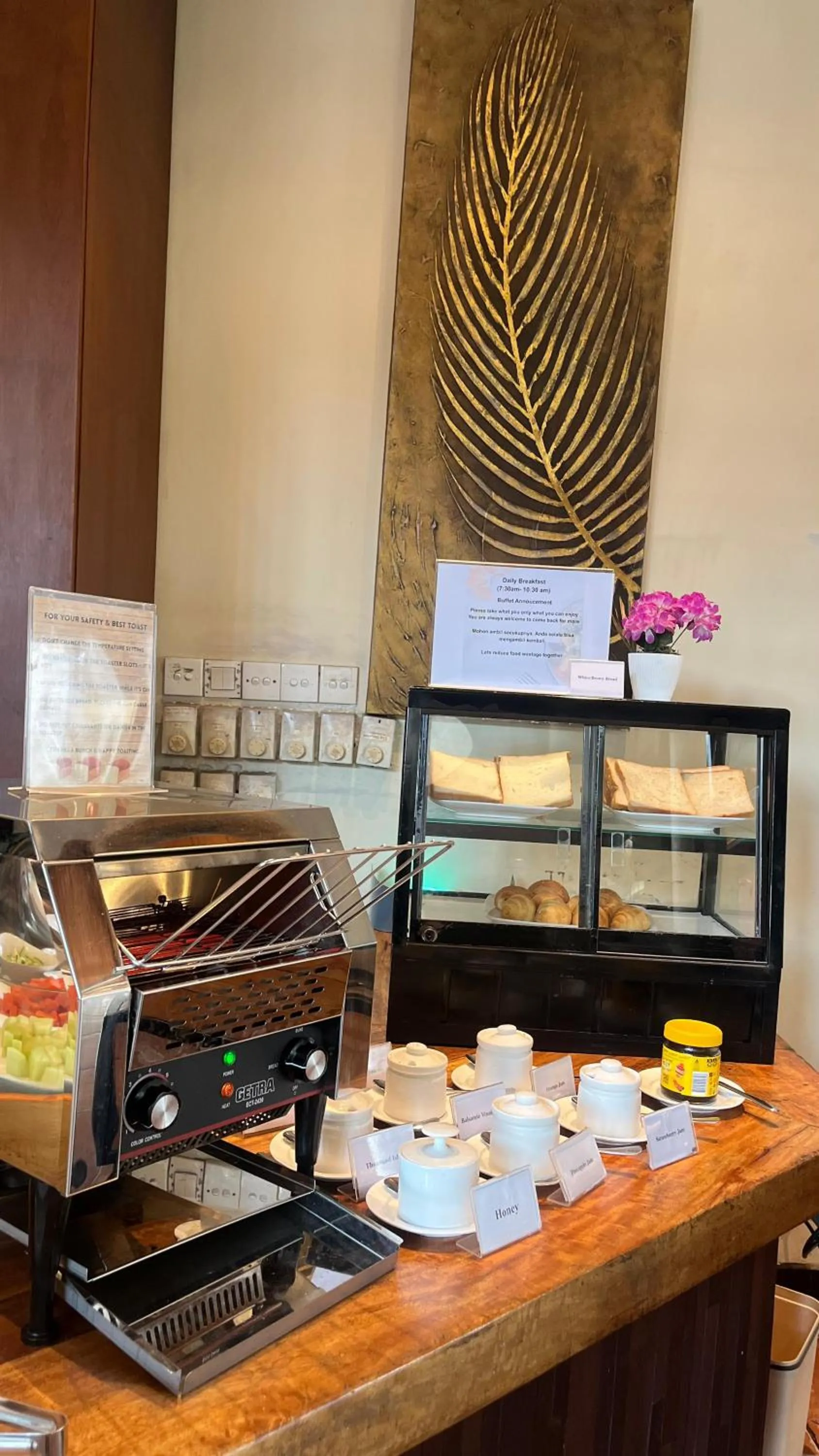 Breakfast in Kuta Town House Apartments