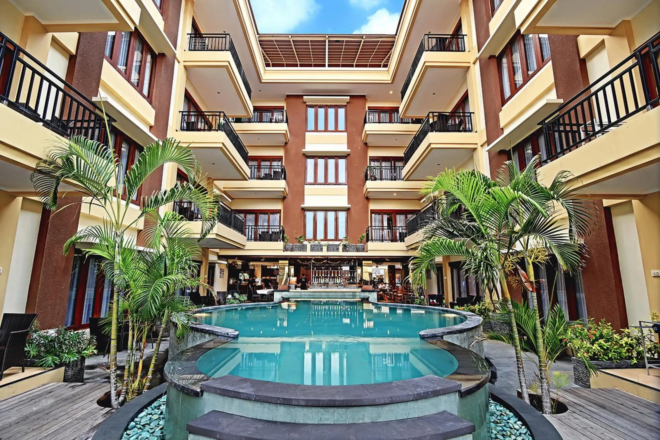 Swimming pool in Kuta Town House Apartments