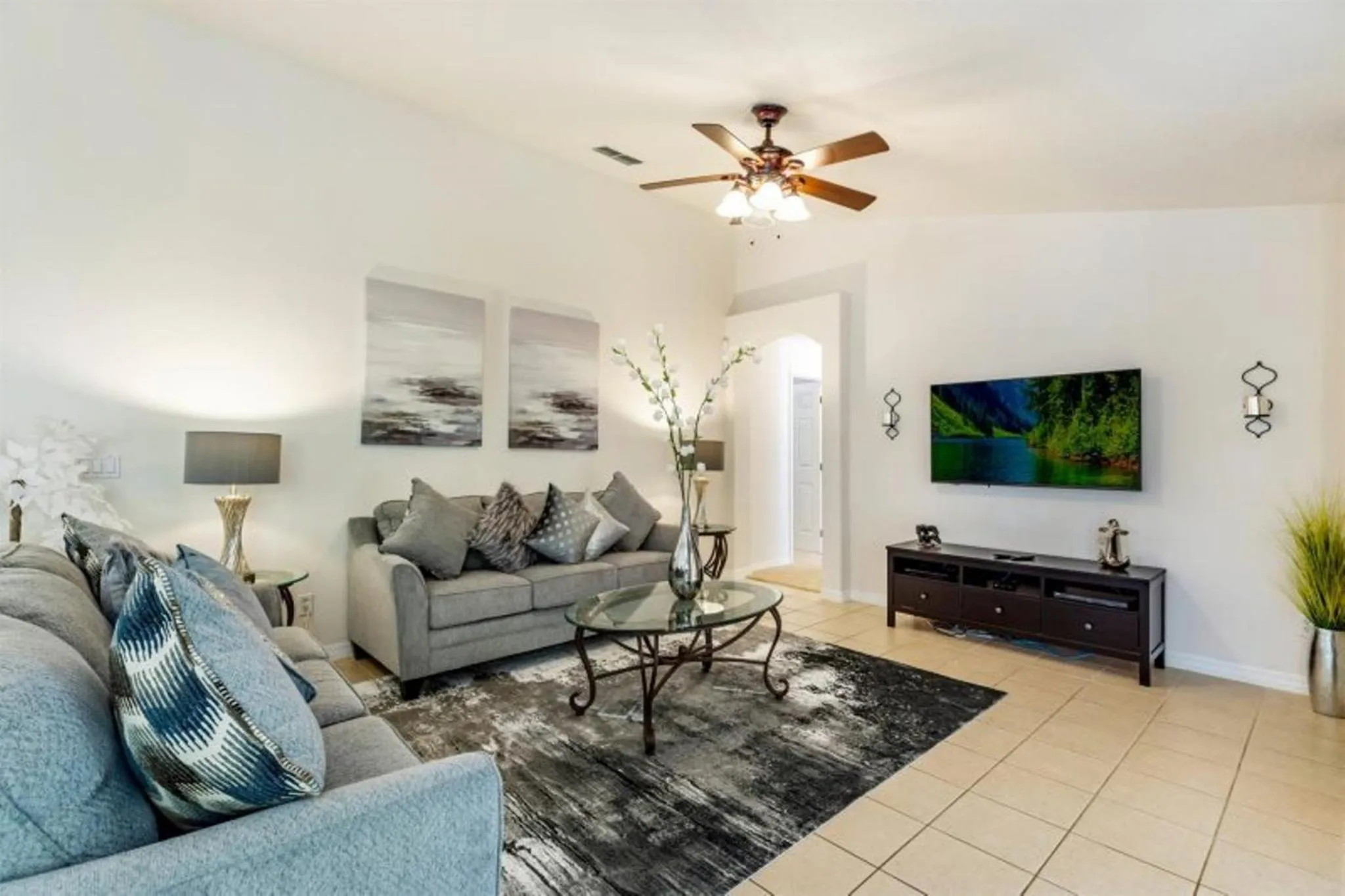 Living room in Private Pool Homes