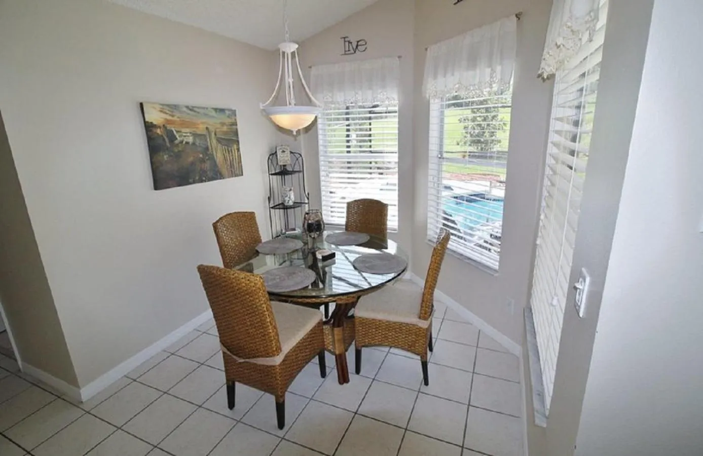 Dining area in Private Pool Homes