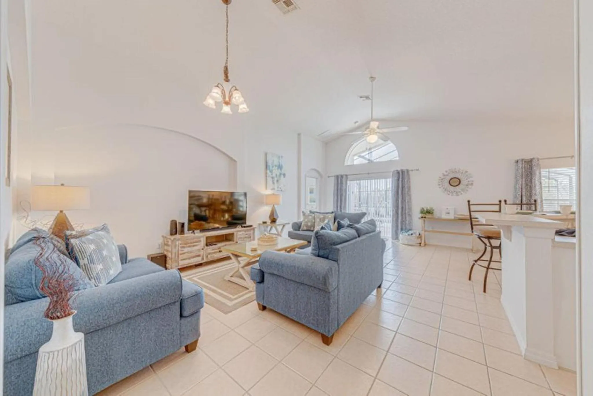 Living room in Private Pool Homes