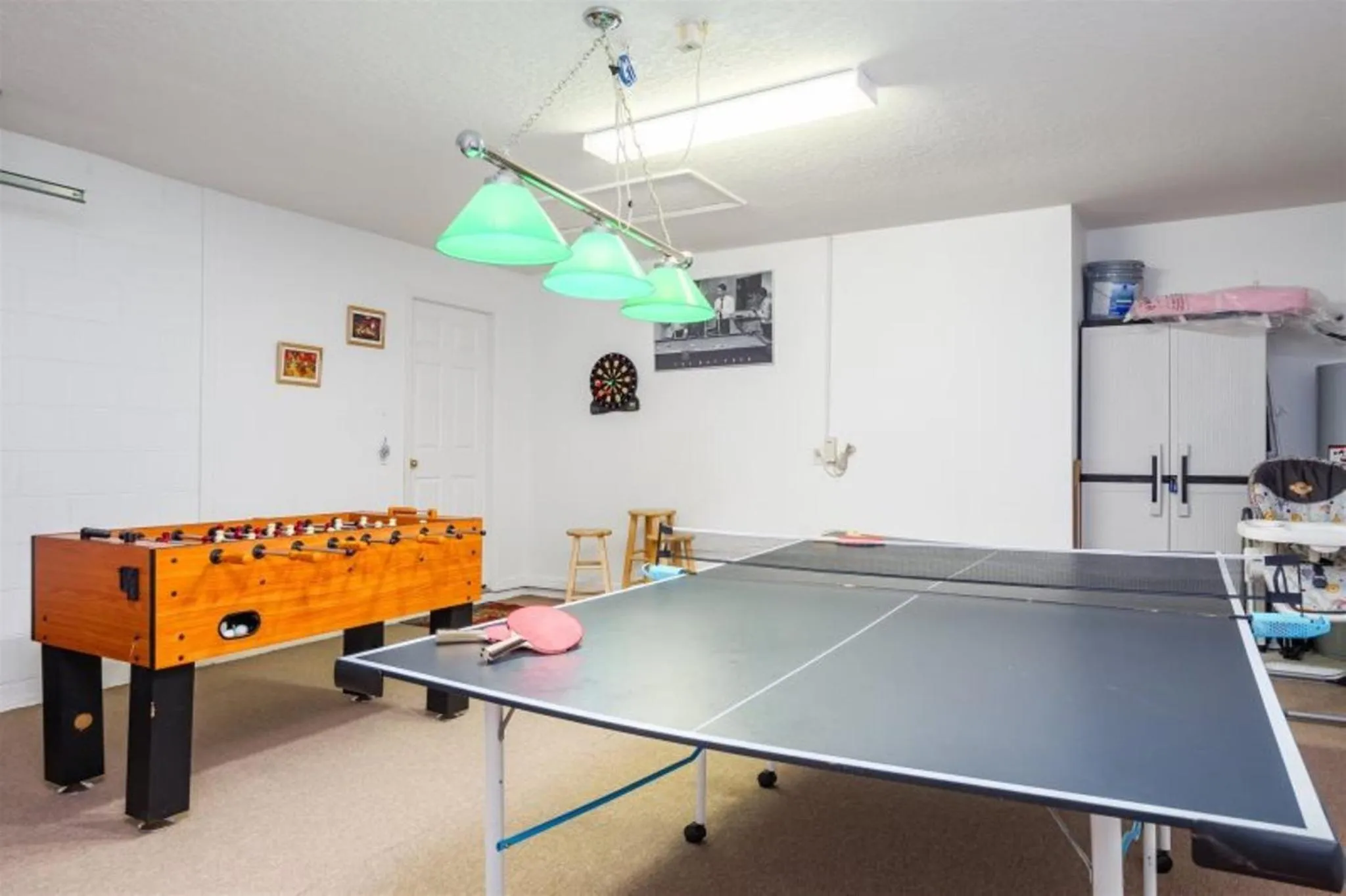 Game Room in Private Pool Homes