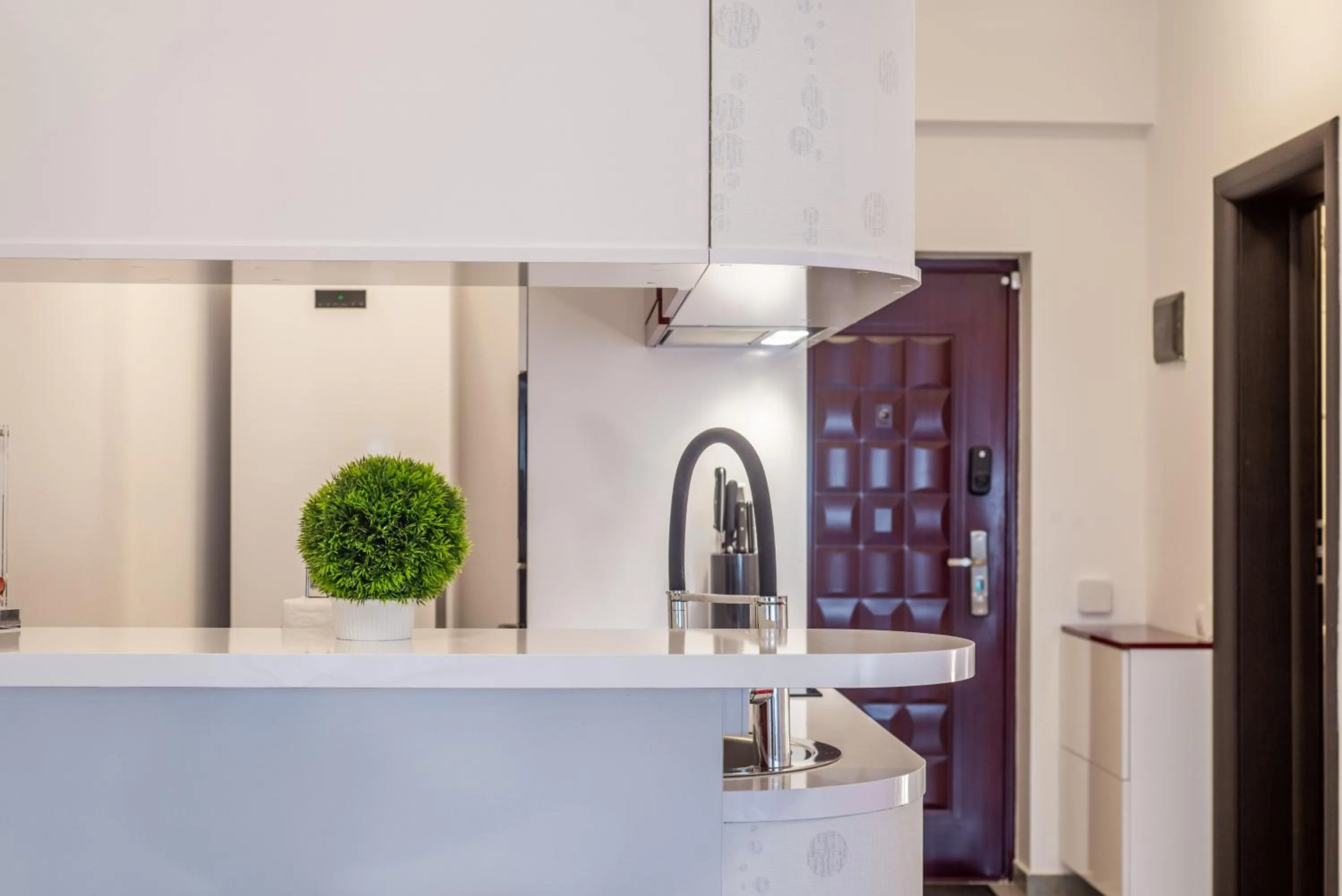 Kitchen or kitchenette in Studio Residence Militari M6