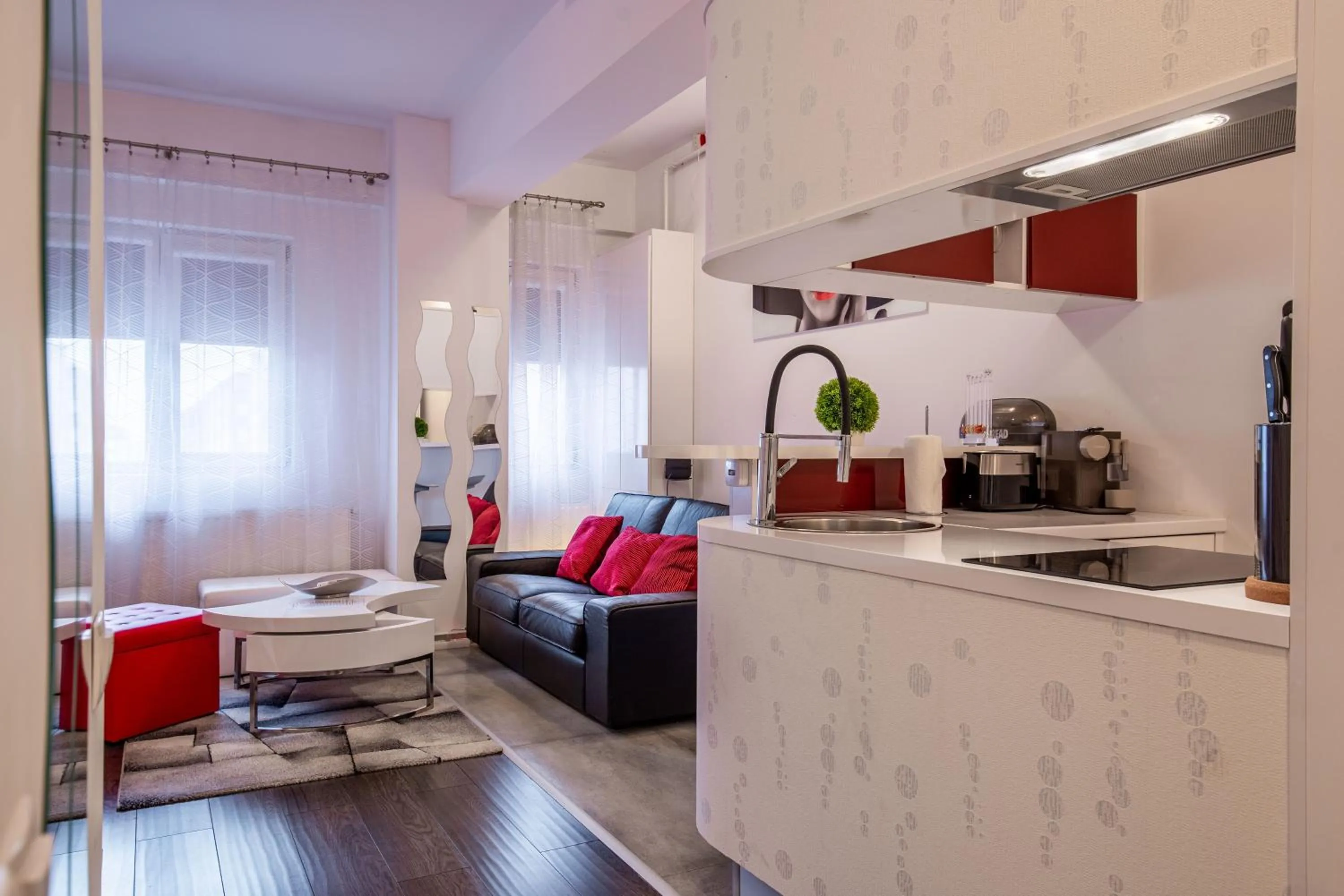 Kitchen or kitchenette in Studio Residence Militari M6