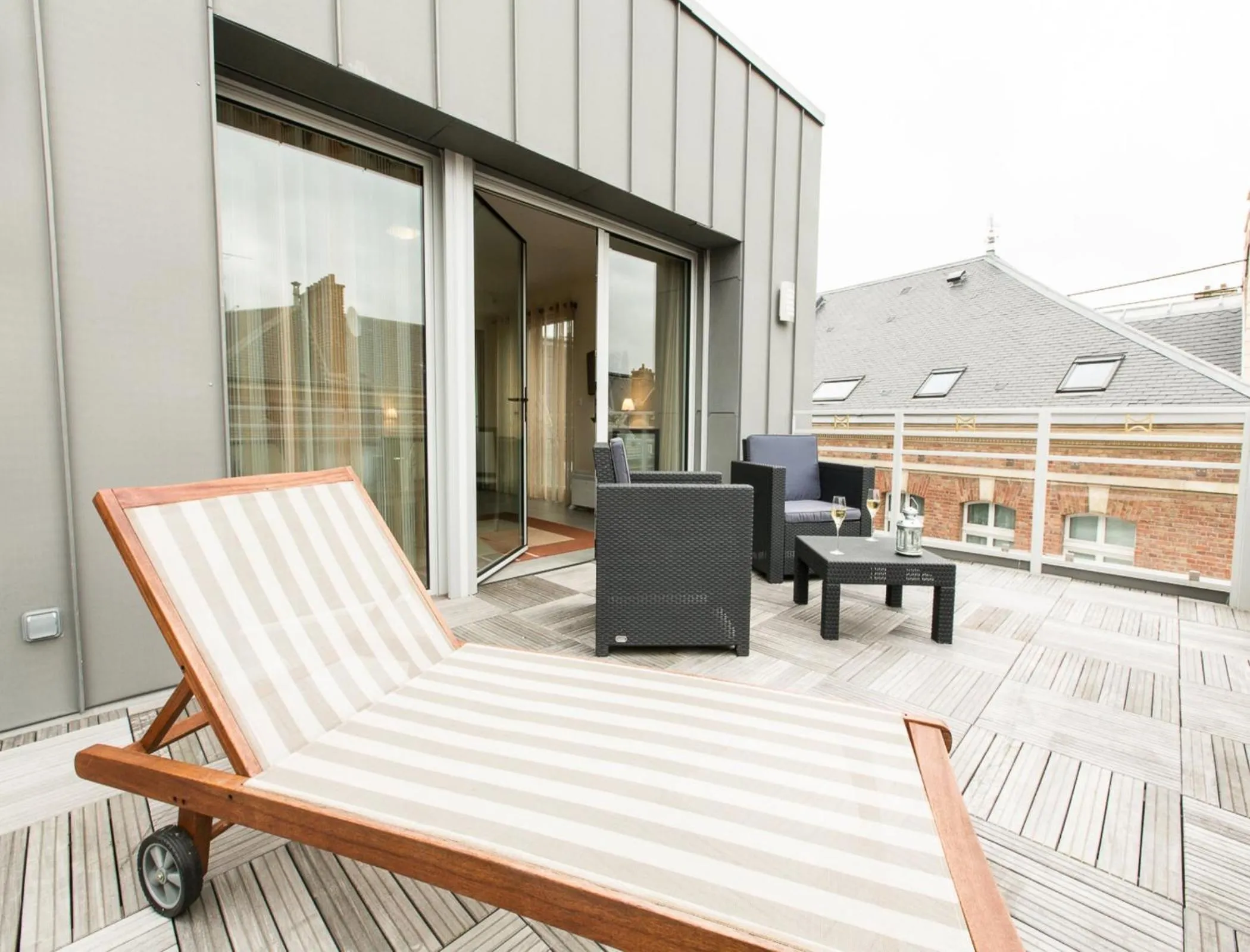 Balcony/Terrace in Hôtel Spa Marotte