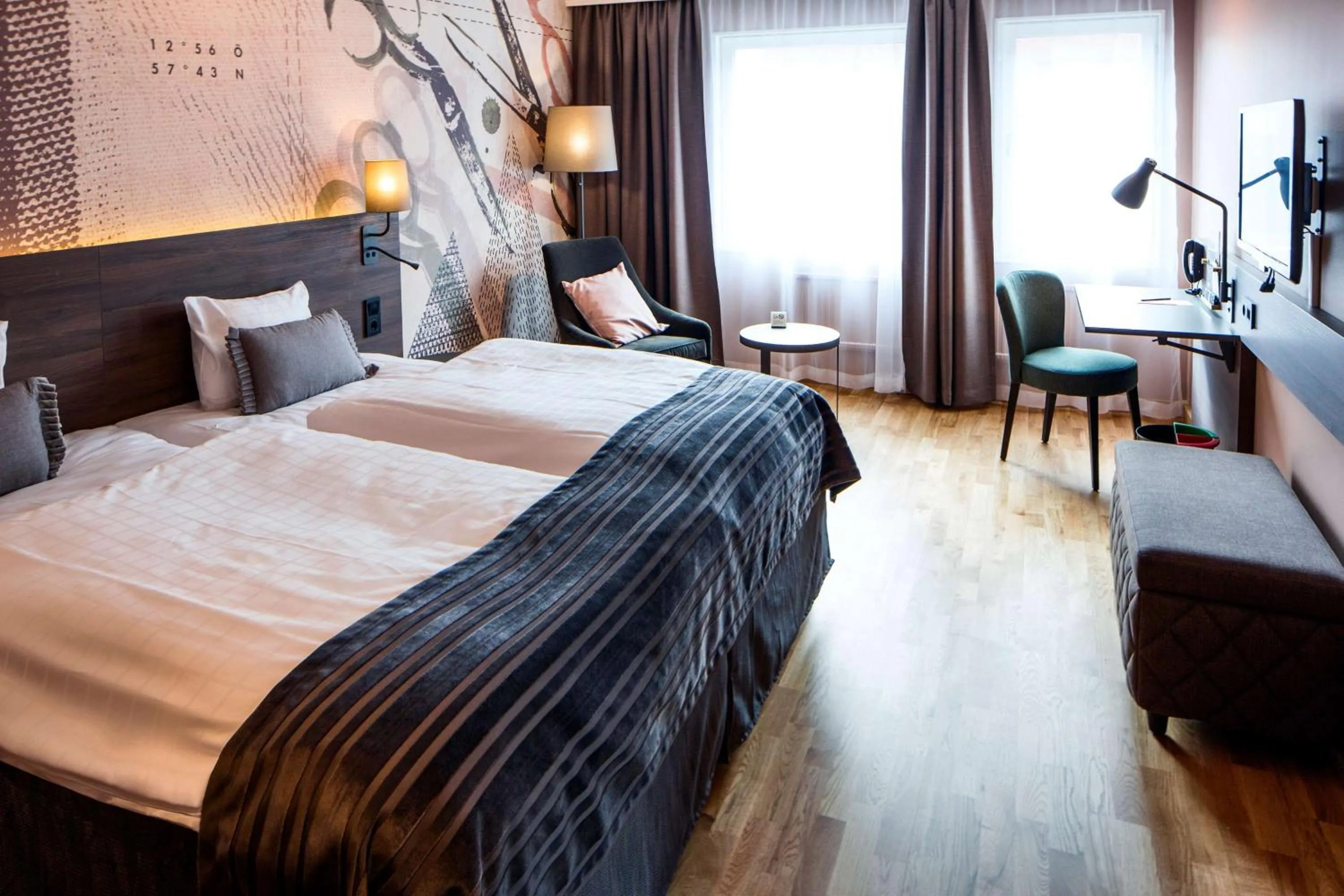 Bedroom, Bed in Scandic Plaza Borås