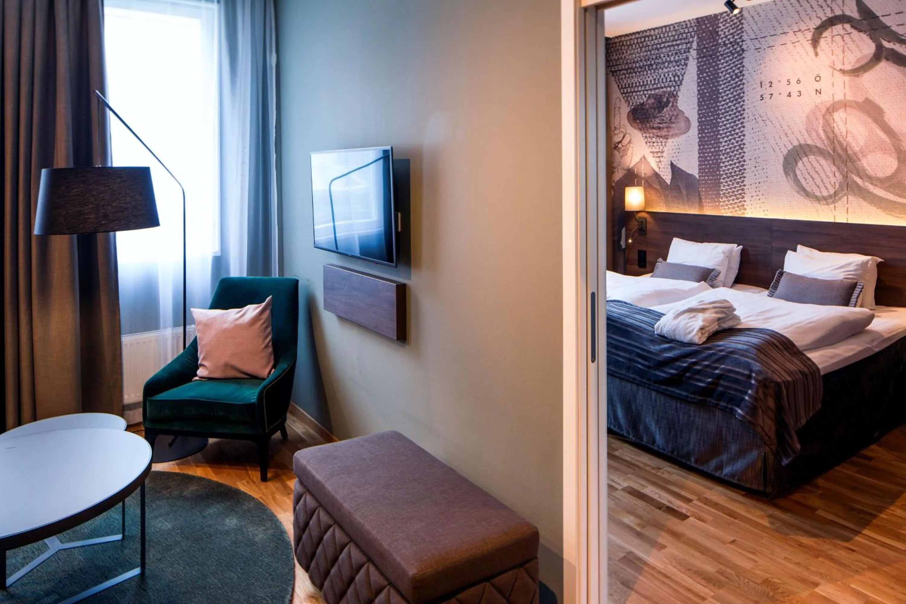 Bedroom, Bed in Scandic Plaza Borås