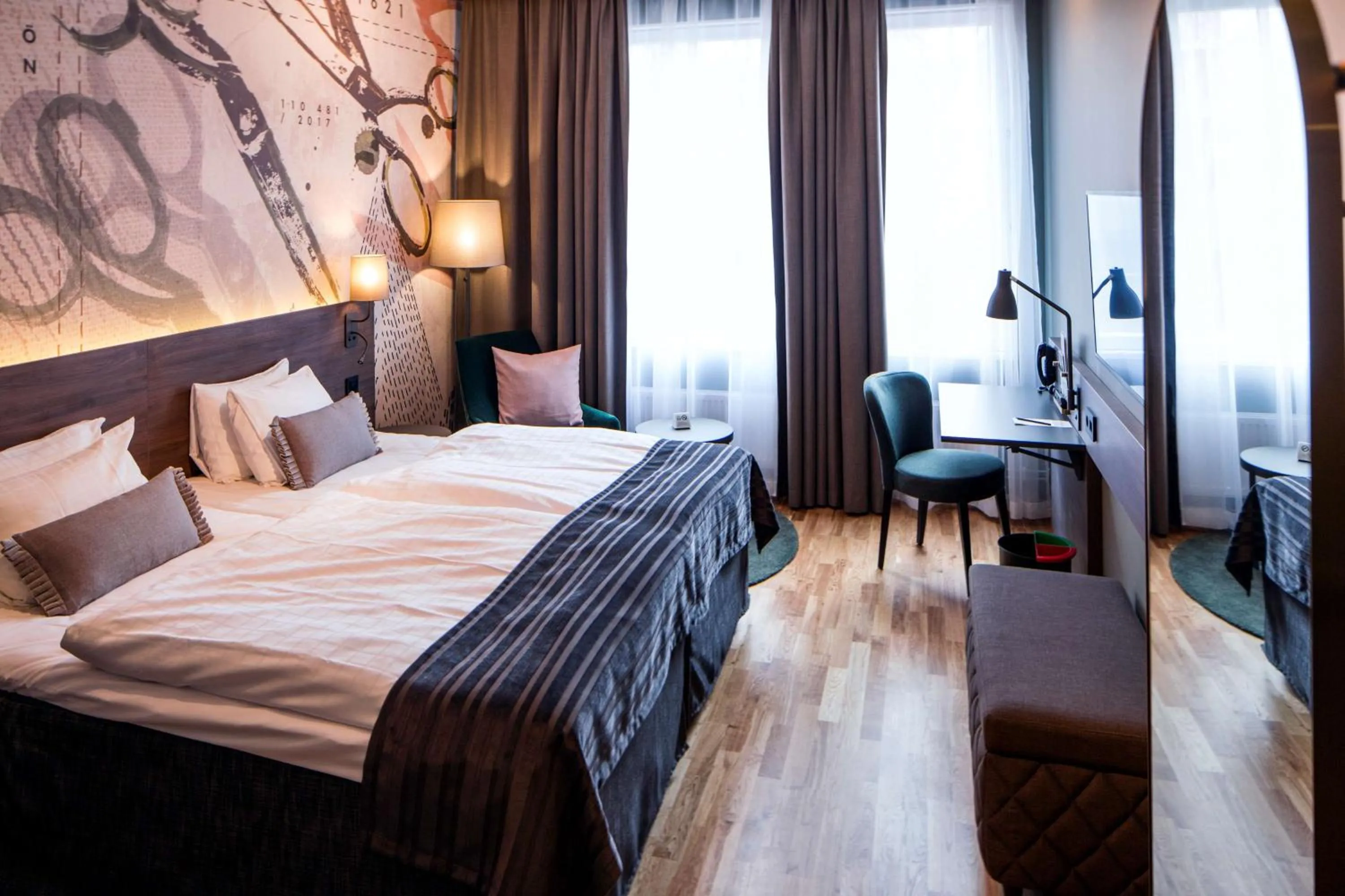 Bedroom, Bed in Scandic Plaza Borås