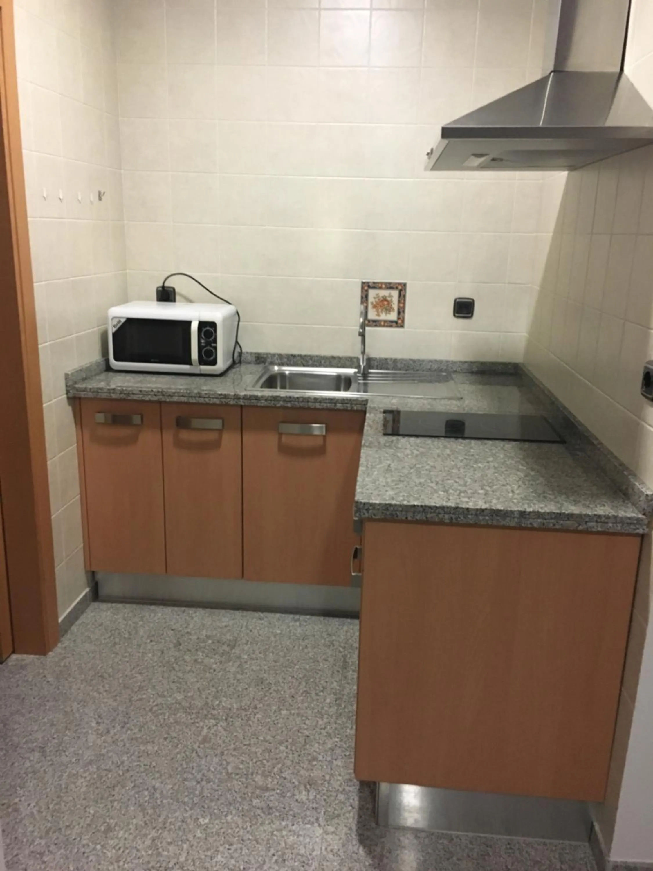 Kitchen or kitchenette in Hotel Albanta