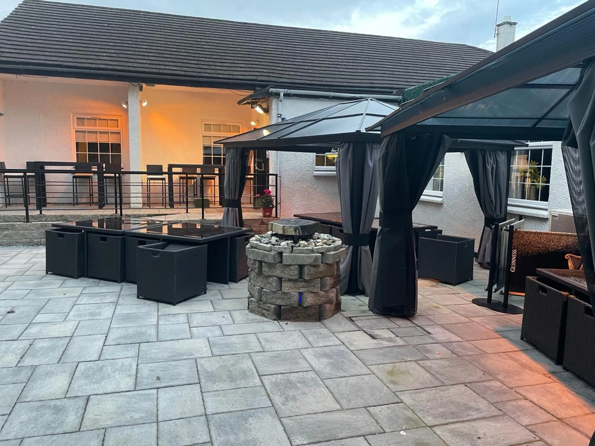 Patio in Glazert Country House Hotel