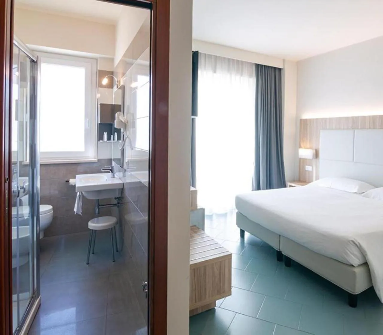 Bedroom, Bed in Hotel Meridiano