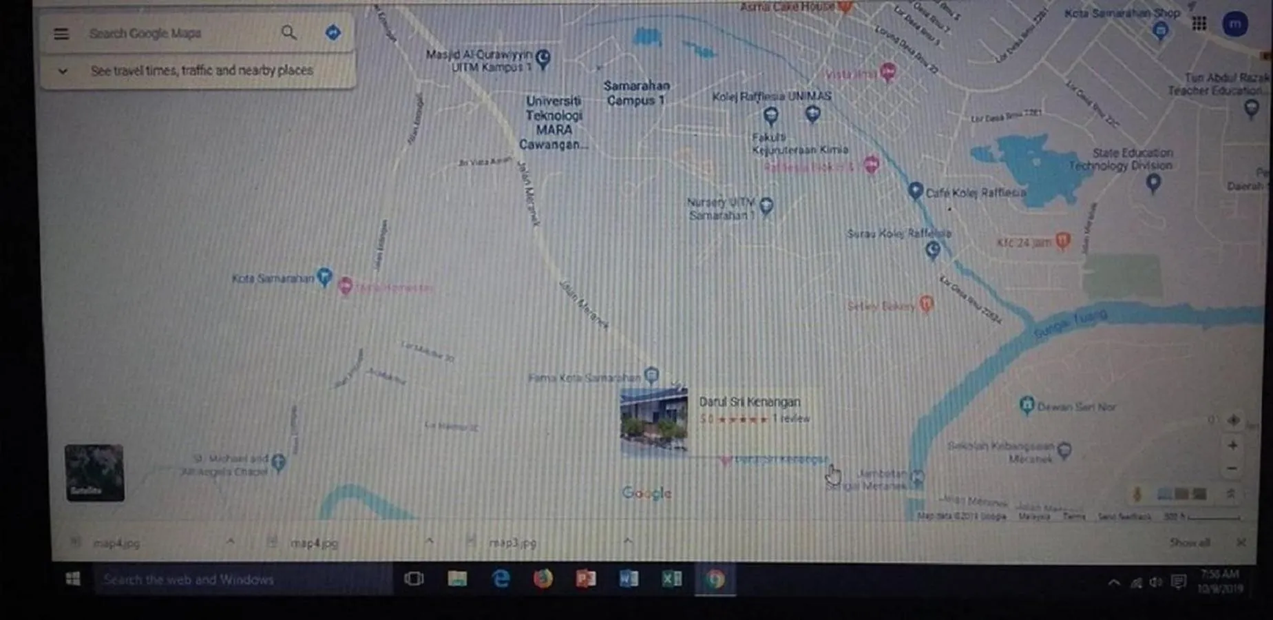 Location in Seri Kenangan
