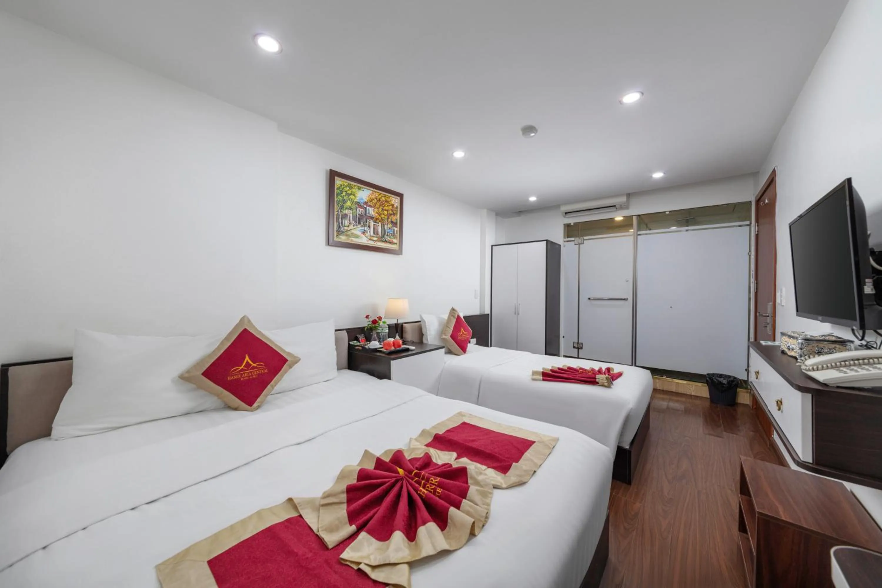 Bed in Hanoi Aria Central Hotel & Spa