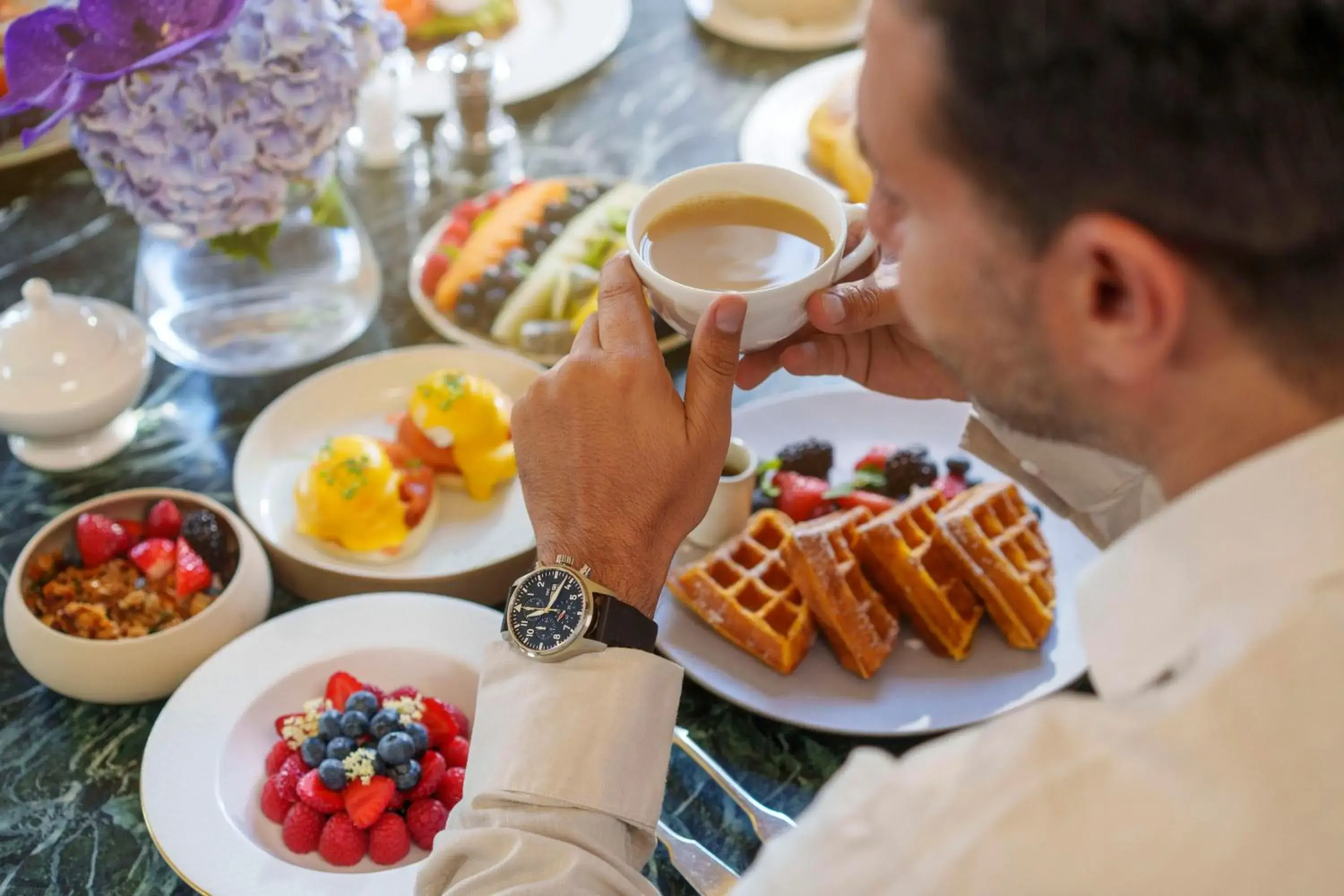 Breakfast in Hotel Cafe Royal Breakfast in Hotel Cafe Royal