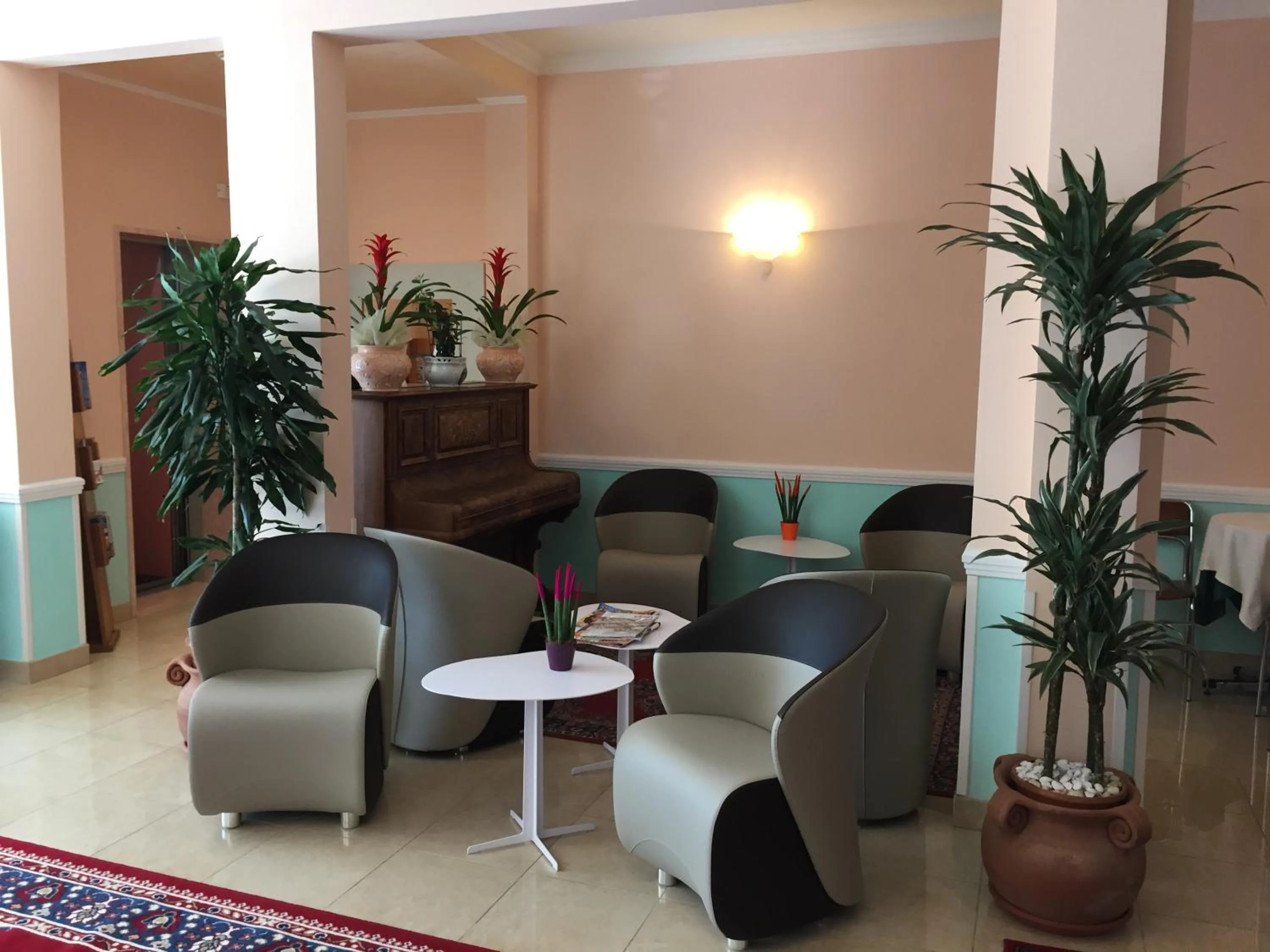 Communal lounge/ TV room in Hotel Erika