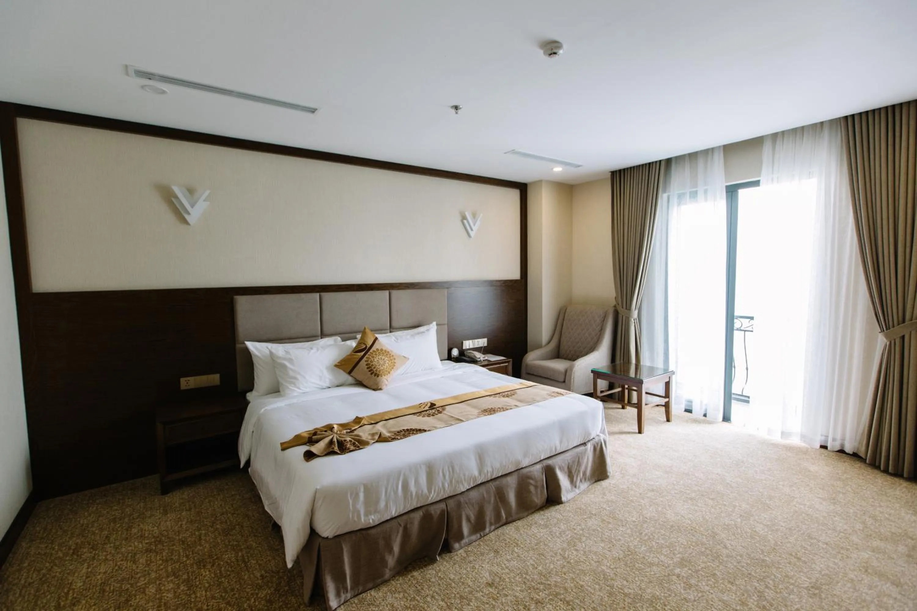 Bed in Duc Huy Grand Hotel and Spa