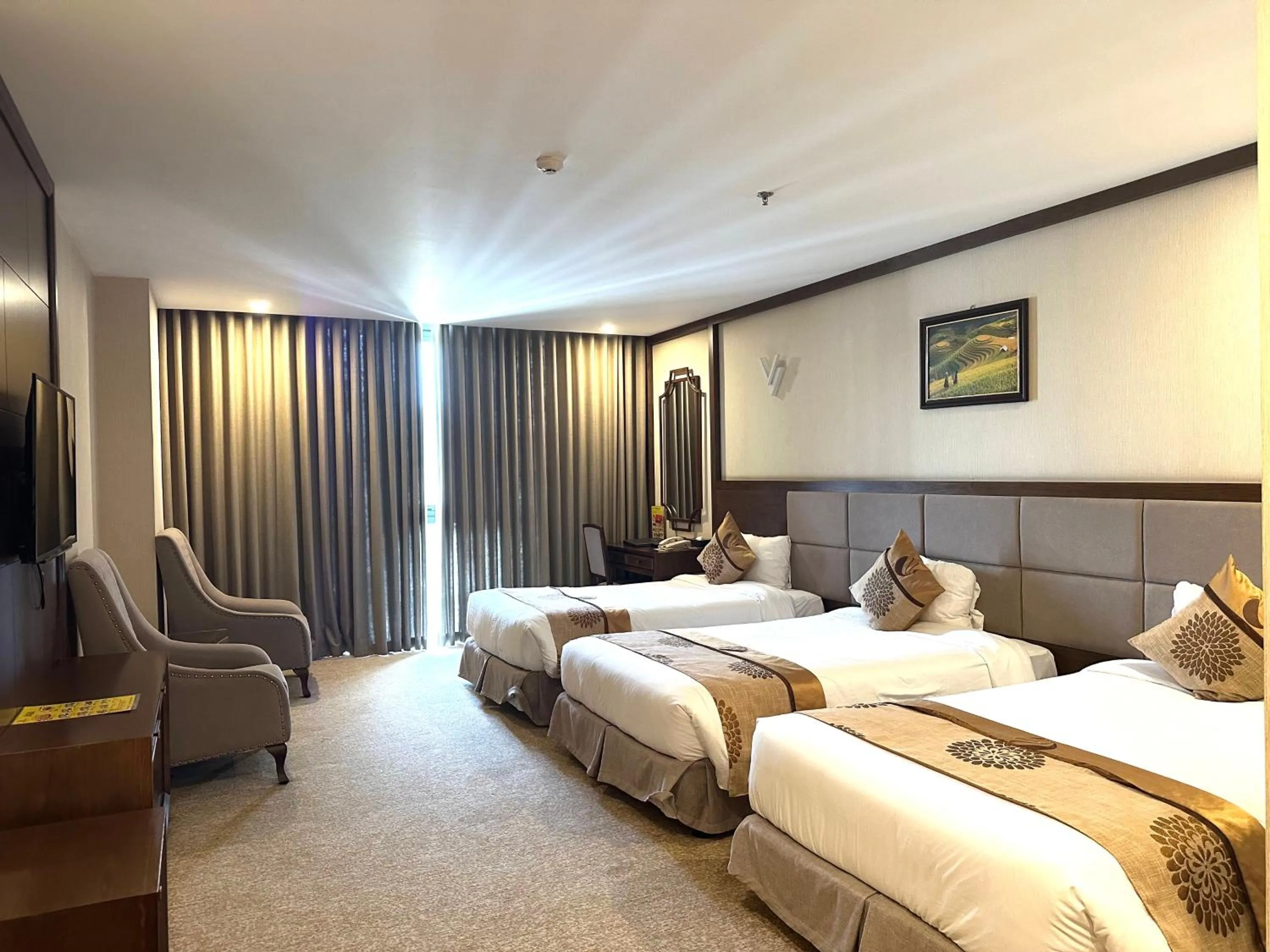 Bed in Duc Huy Grand Hotel and Spa