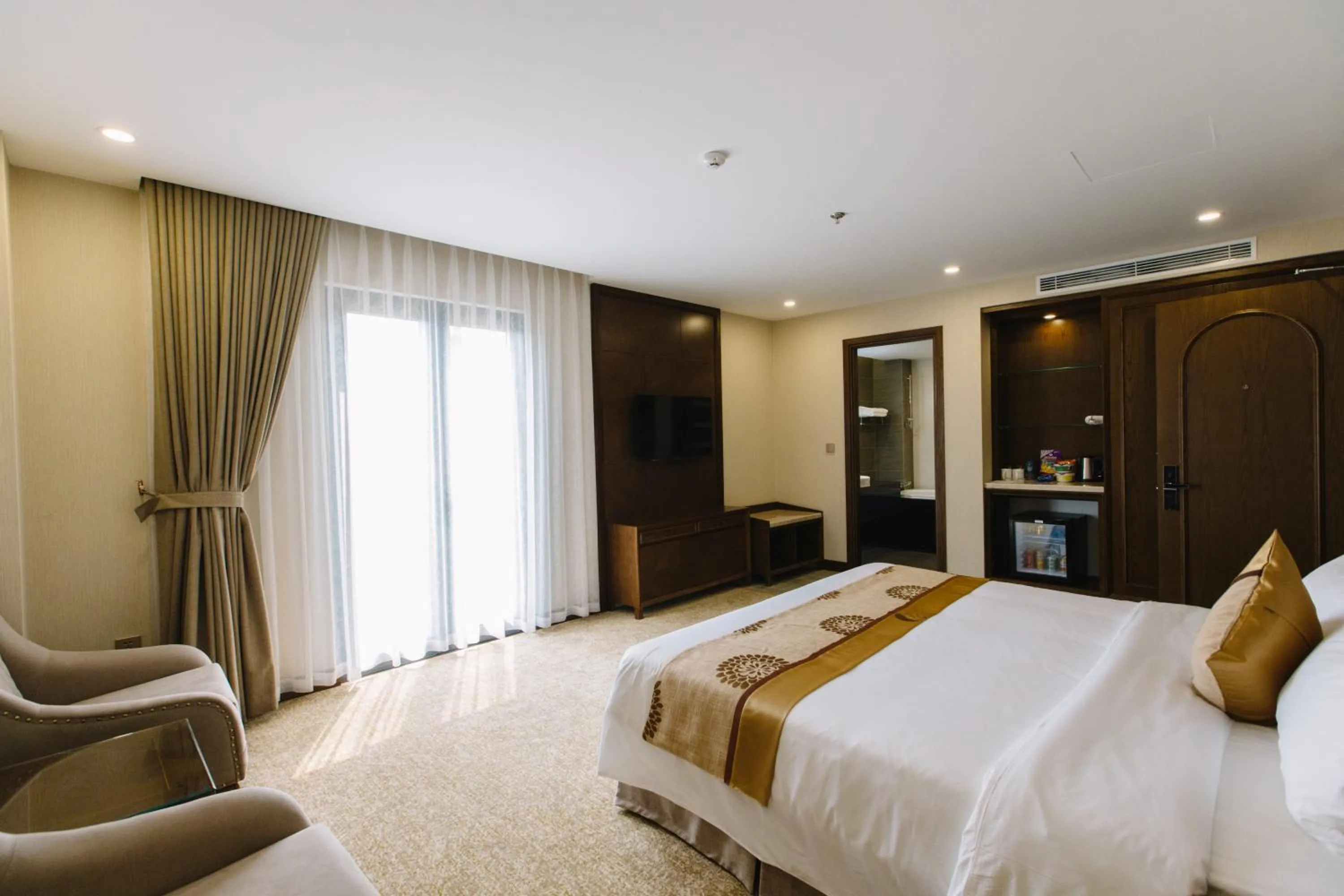 Bed in Duc Huy Grand Hotel and Spa