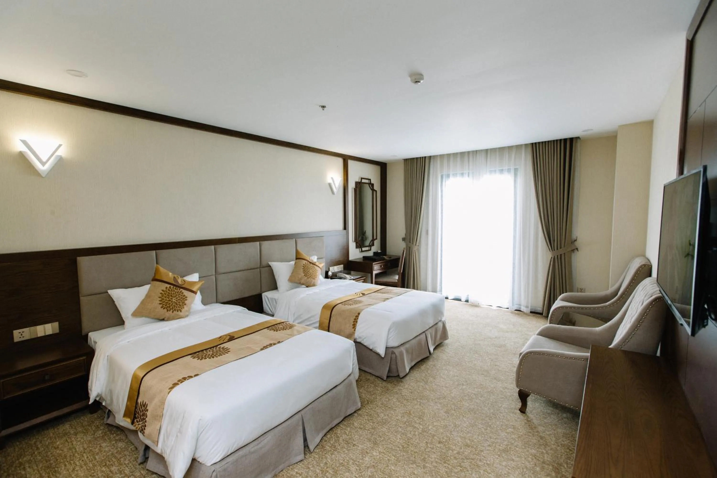 Bedroom, Bed in Duc Huy Grand Hotel and Spa