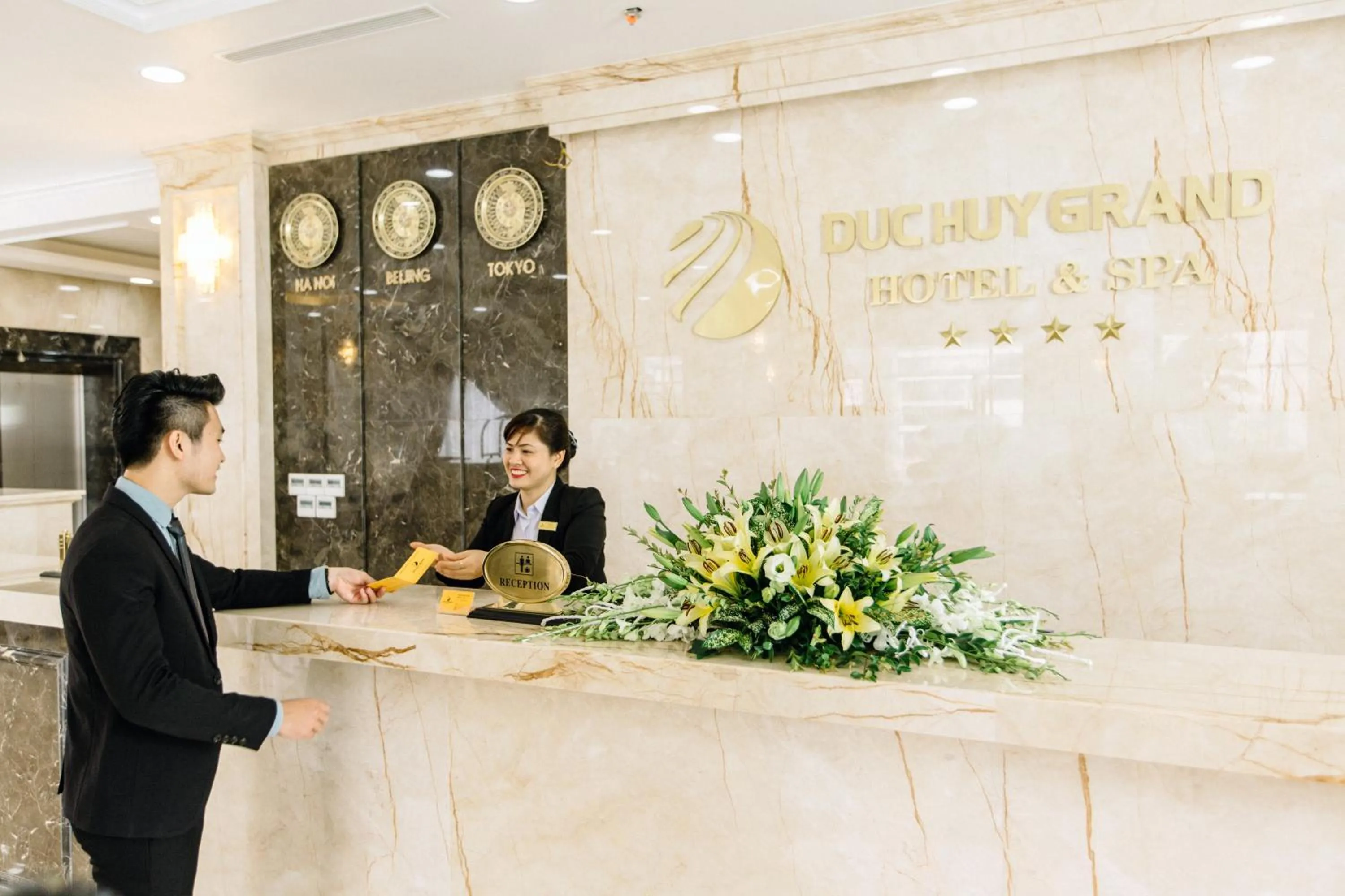 Staff in Duc Huy Grand Hotel and Spa