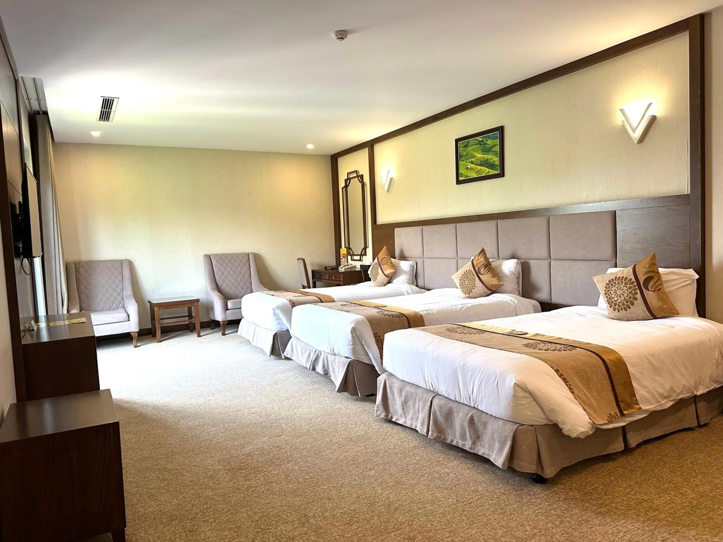 Bed in Duc Huy Grand Hotel and Spa