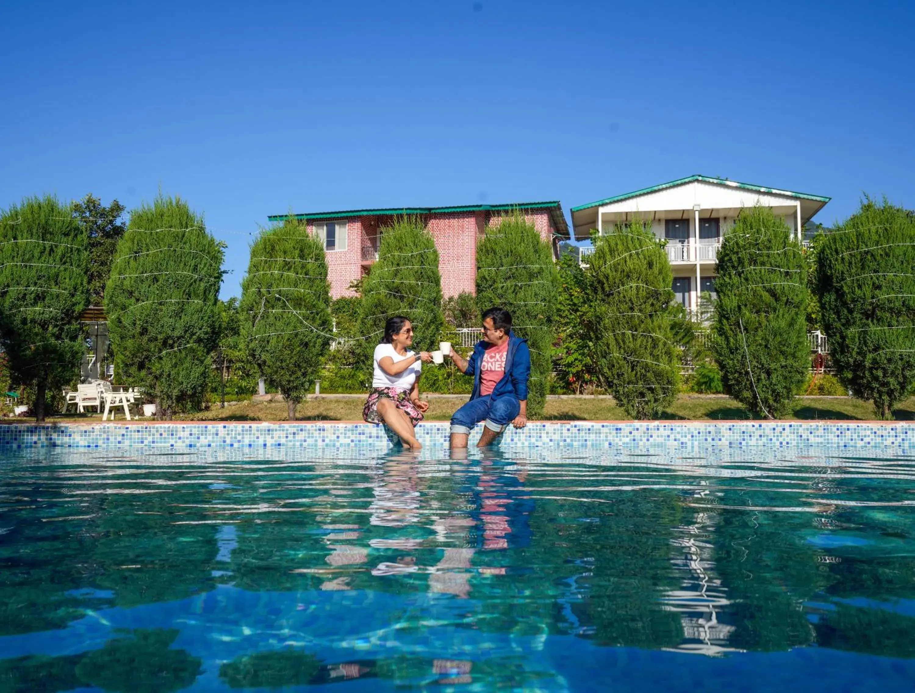 Swimming pool in Neer Ganga Resorts Swimming pool in Neer Ganga Resorts