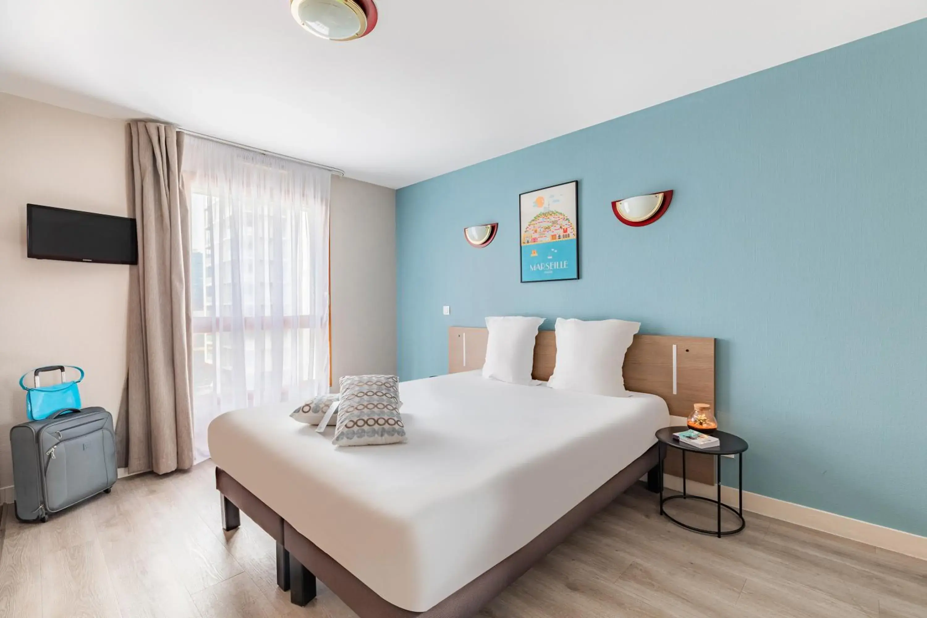 Bed in Appart'City Classic Marseille Euromed Bed in Appart'City Classic Marseille Euromed