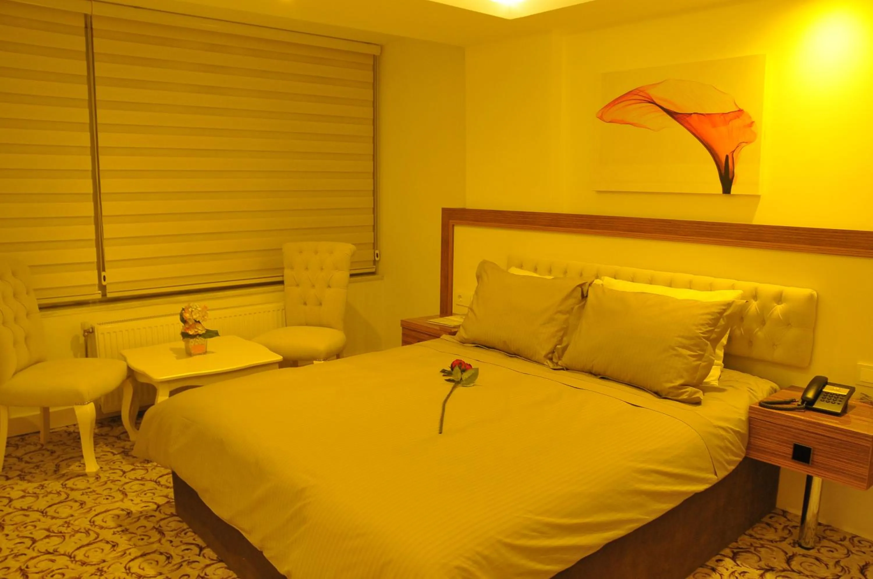 Bed in Hotel Izgi Turhan