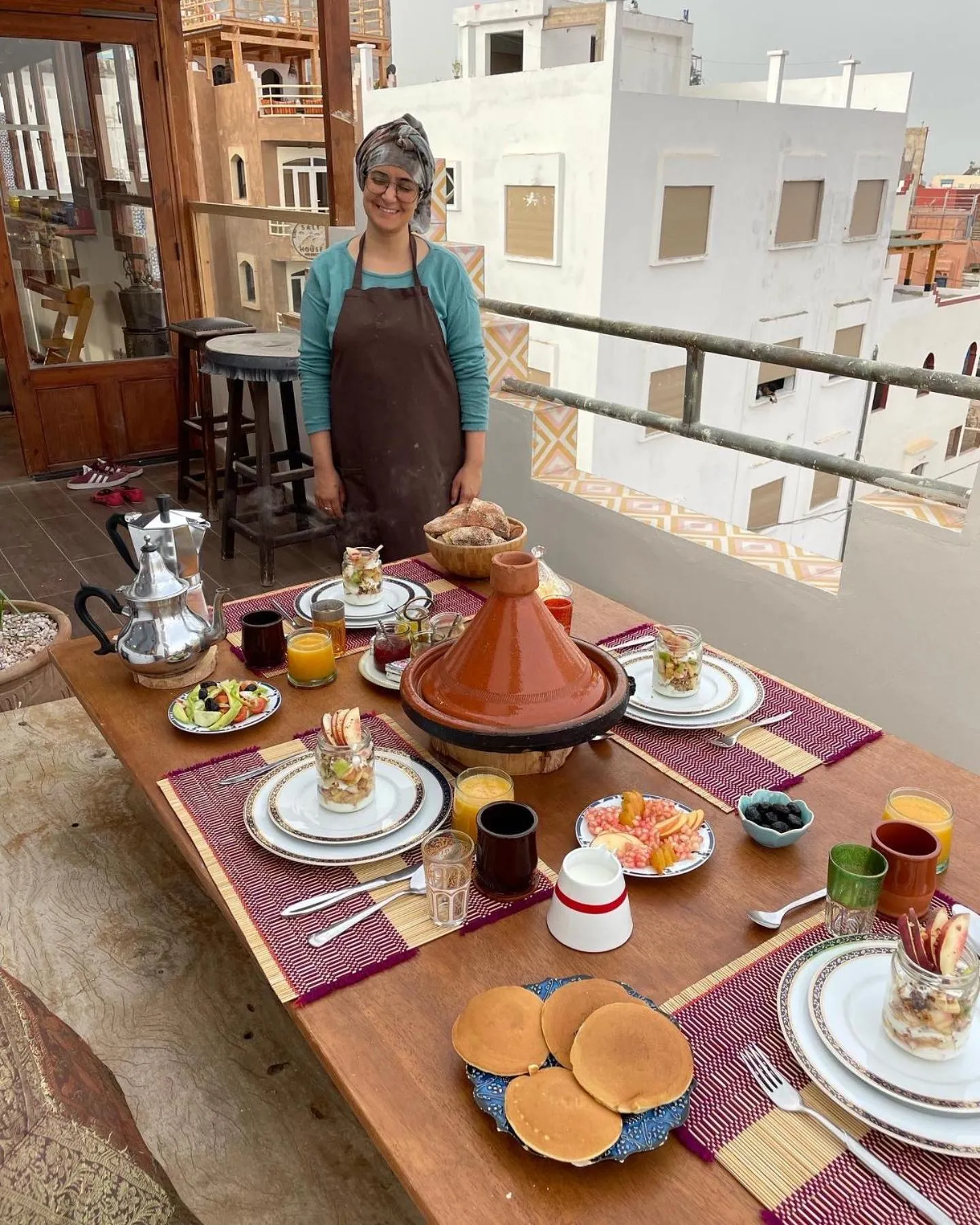 Continental breakfast in Maison Darna Guesthouse