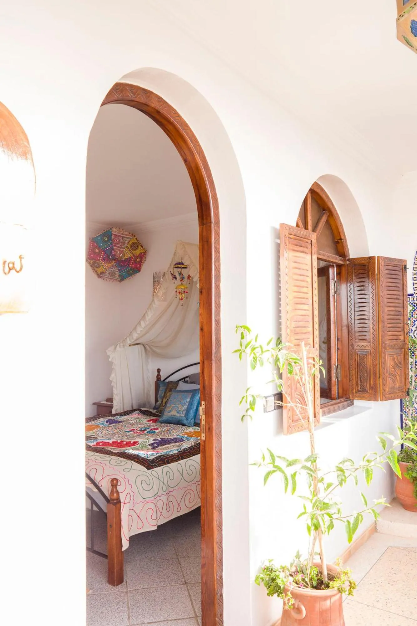 Balcony/Terrace, Bed in Maison Darna Guesthouse